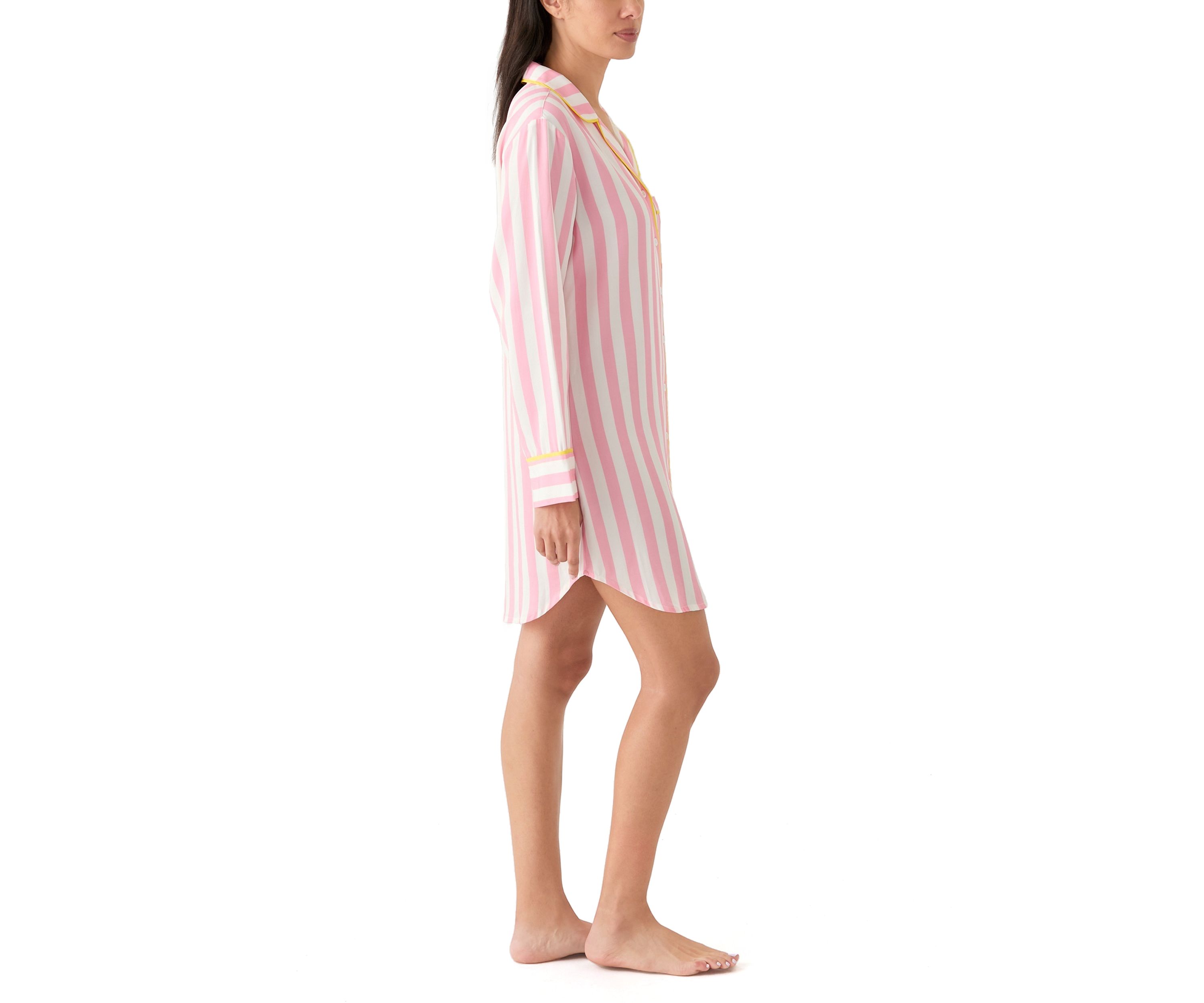 Pink Retro Stripe Sleep Shirt