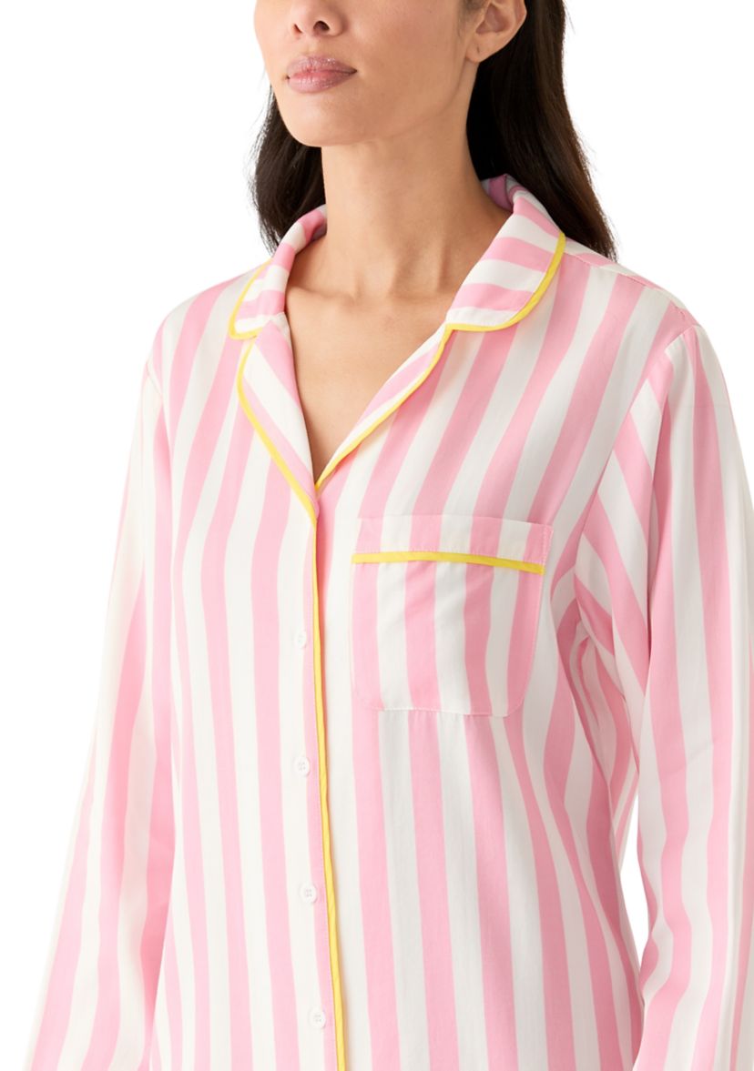 Pink Retro Stripe Sleep Shirt