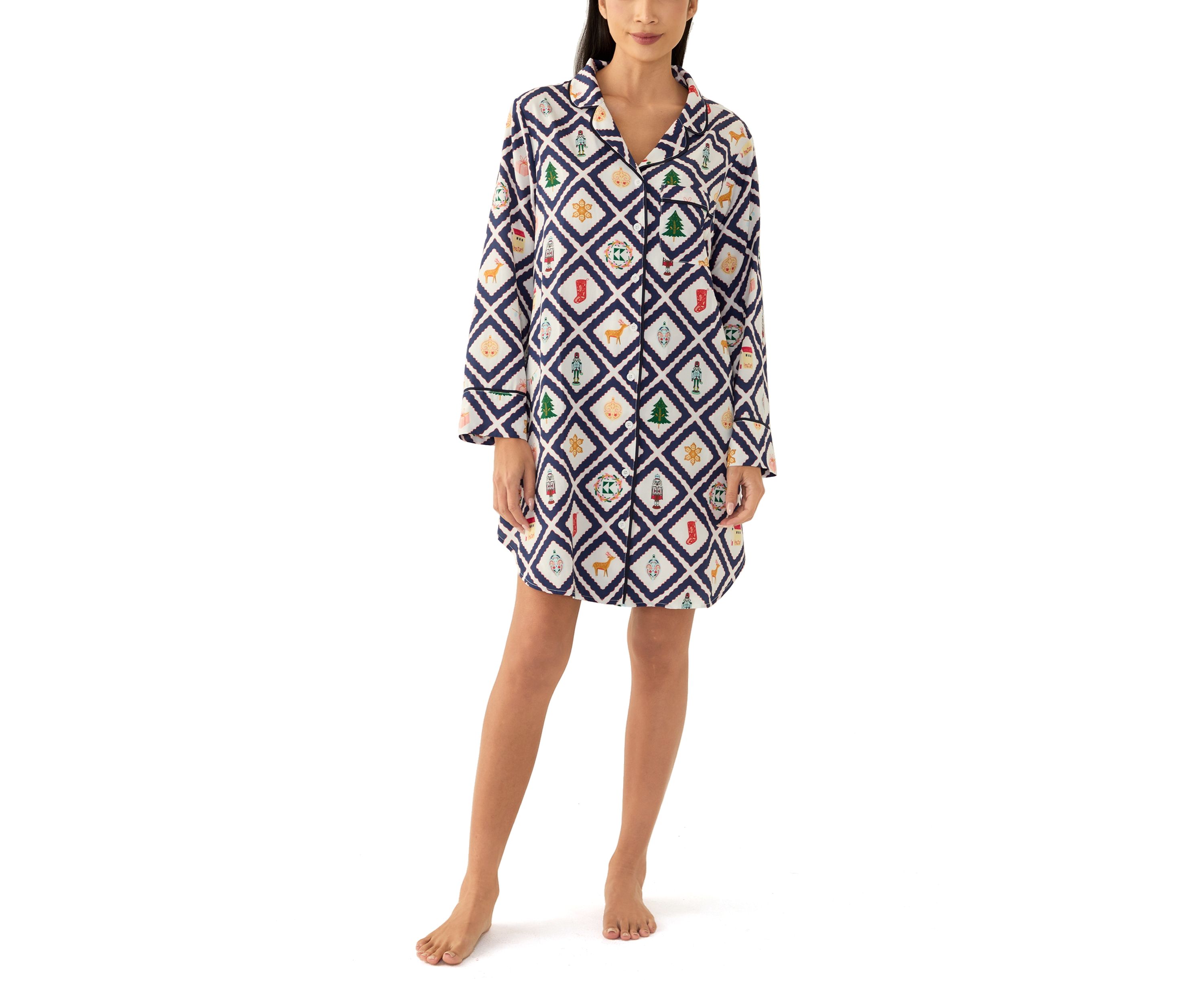 Holiday Lattice Sleep Dress