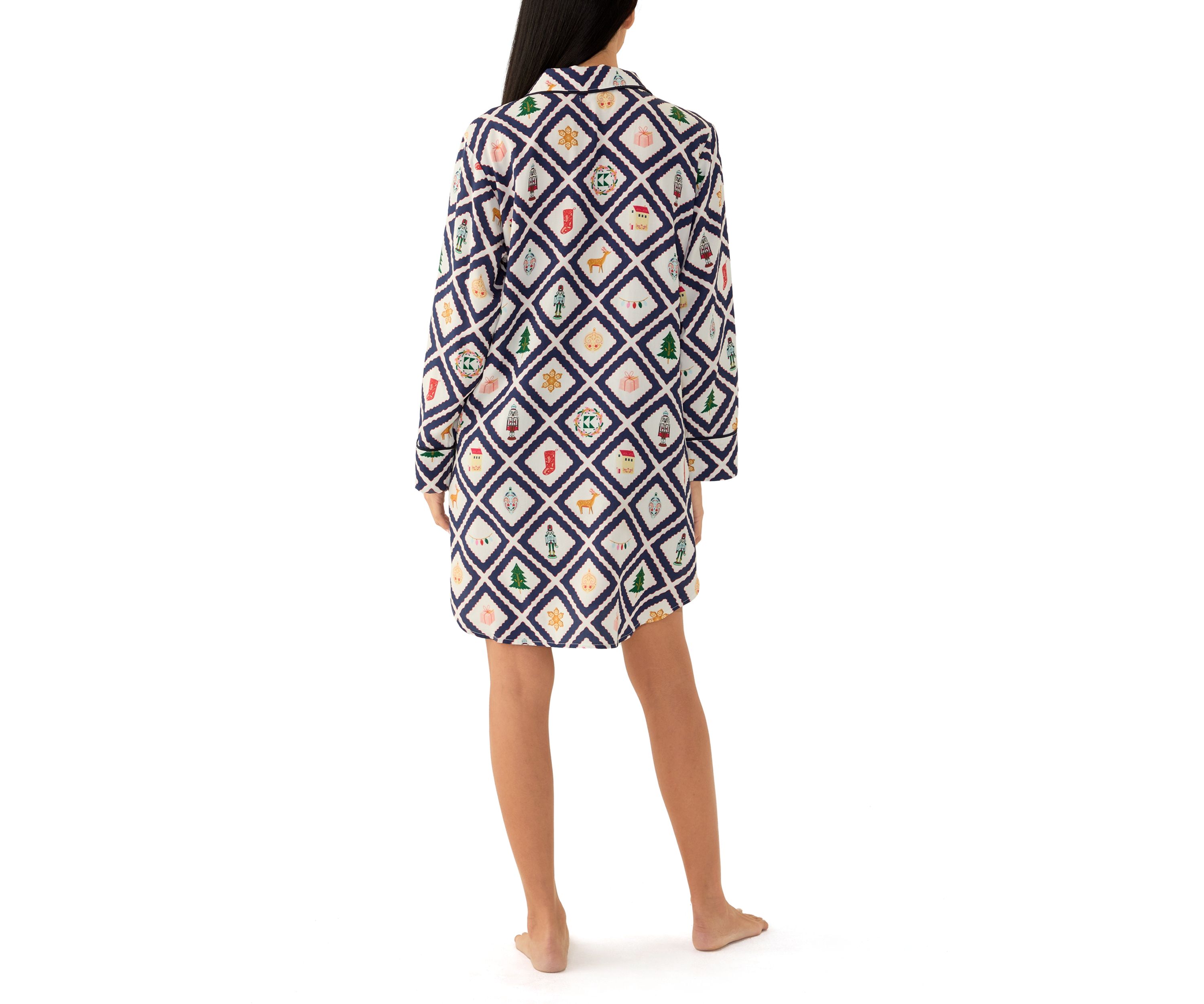 Holiday Lattice Sleep Dress