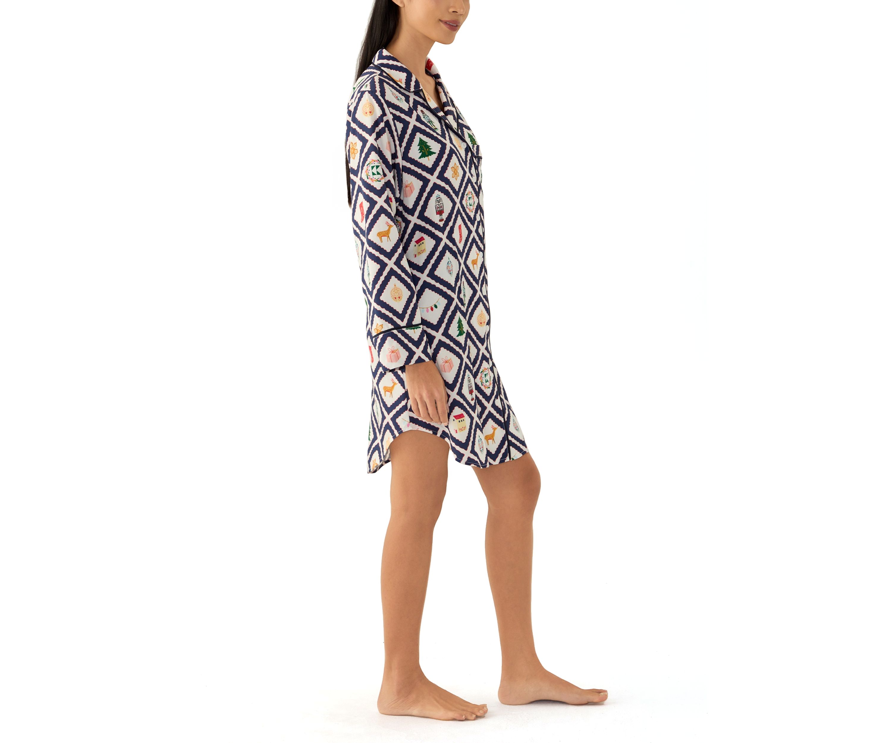 Holiday Lattice Sleep Dress