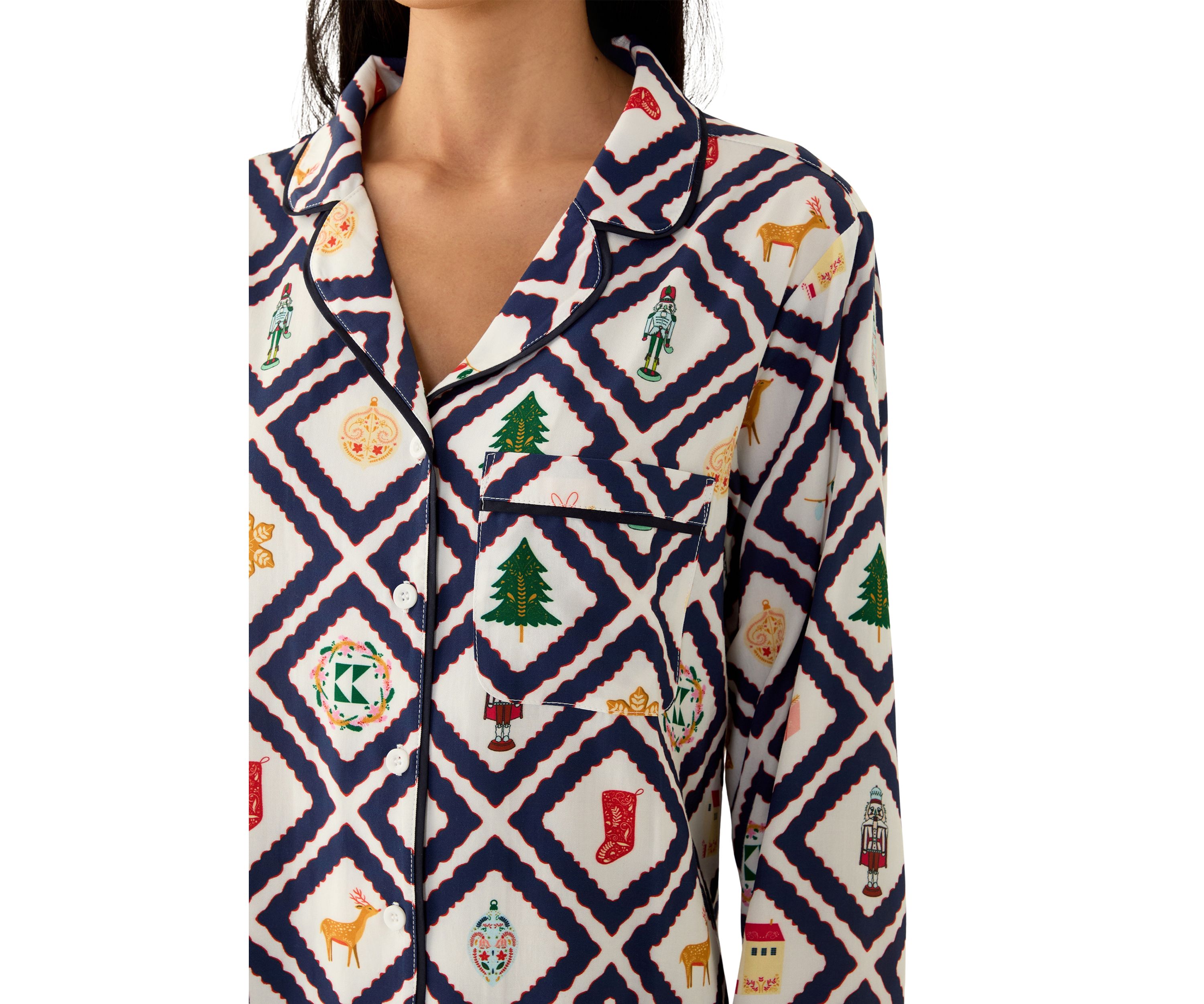 Holiday Lattice Sleep Dress