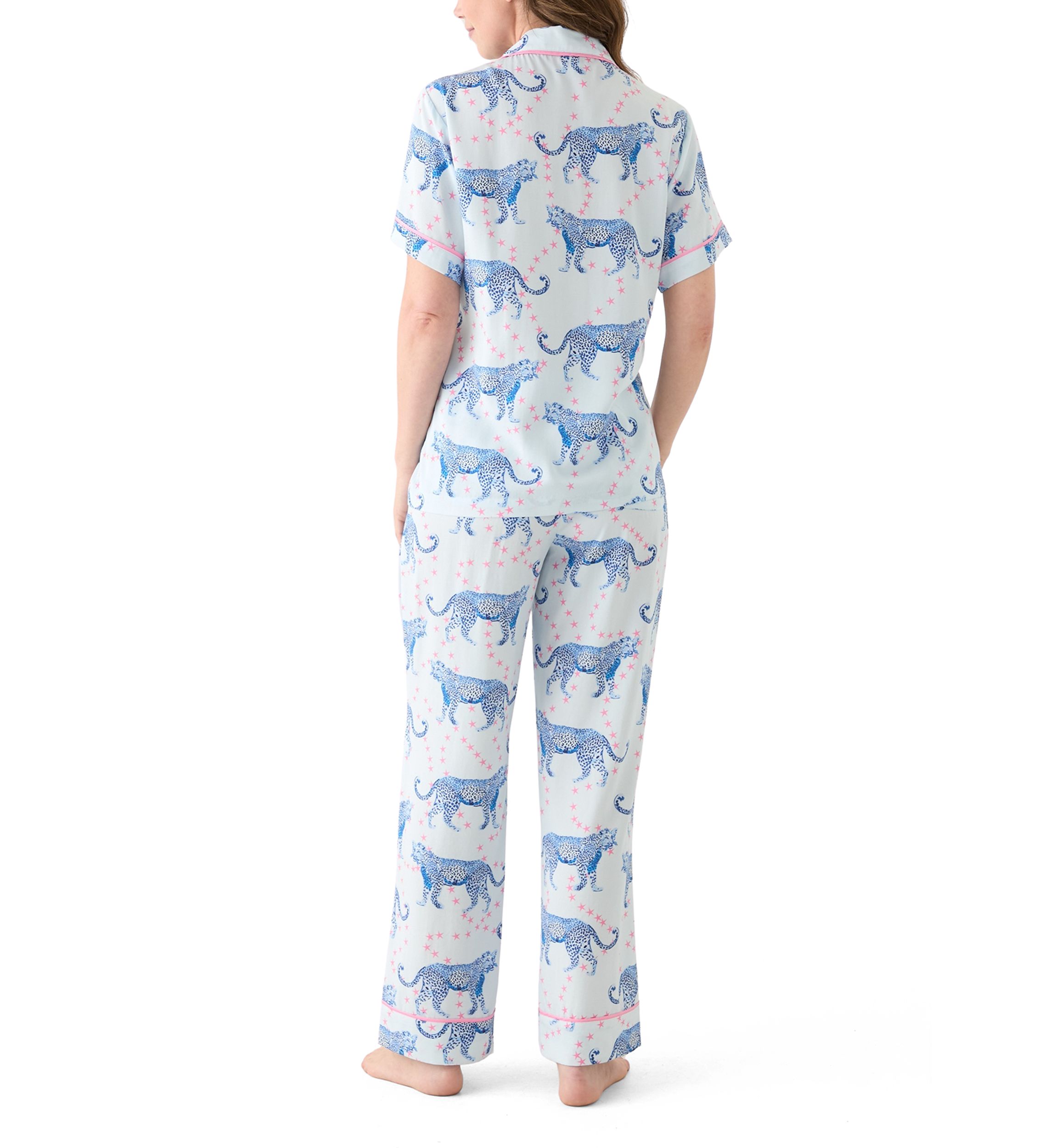 Womens Cosmic Cheetah Pajama Set