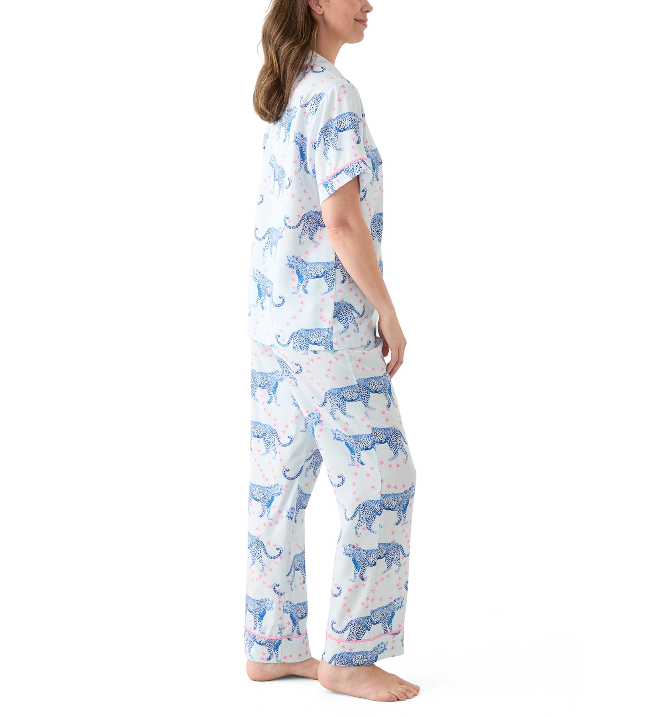 Womens Cosmic Cheetah Pajama Set