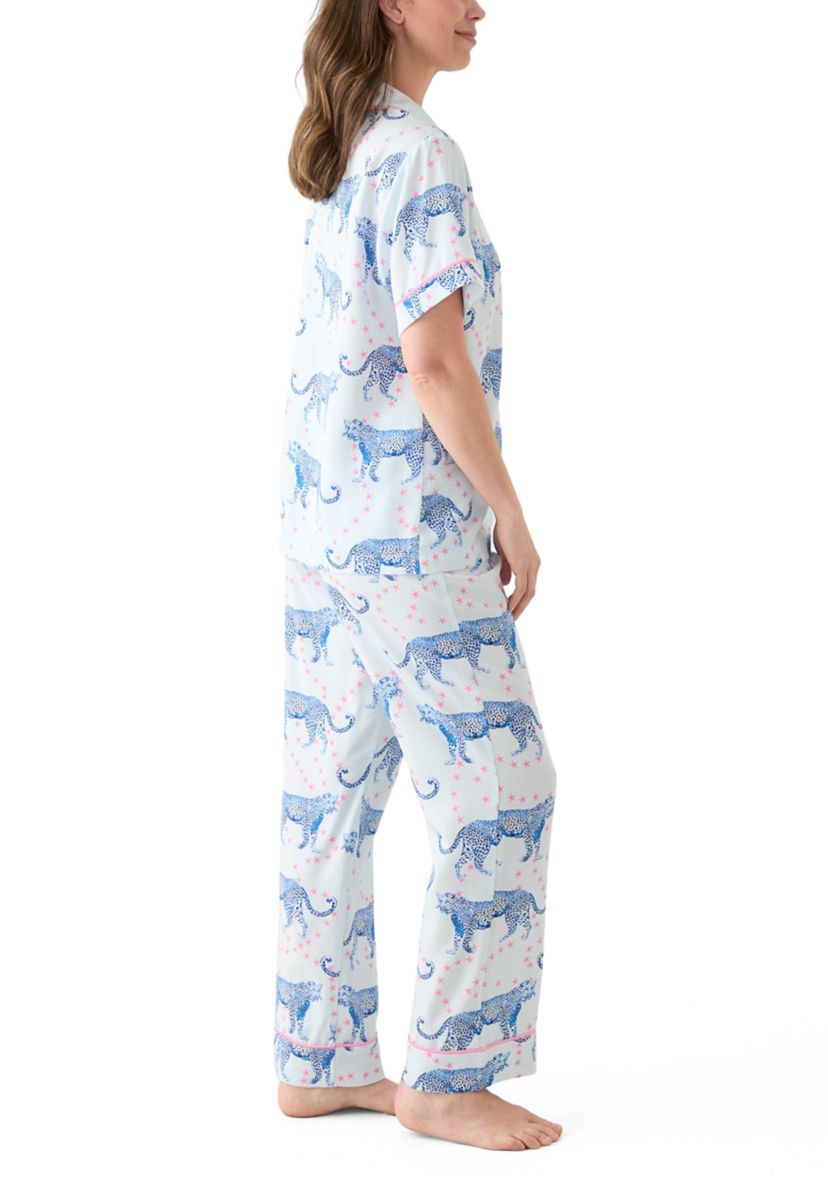 Womens Cosmic Cheetah Pajama Set