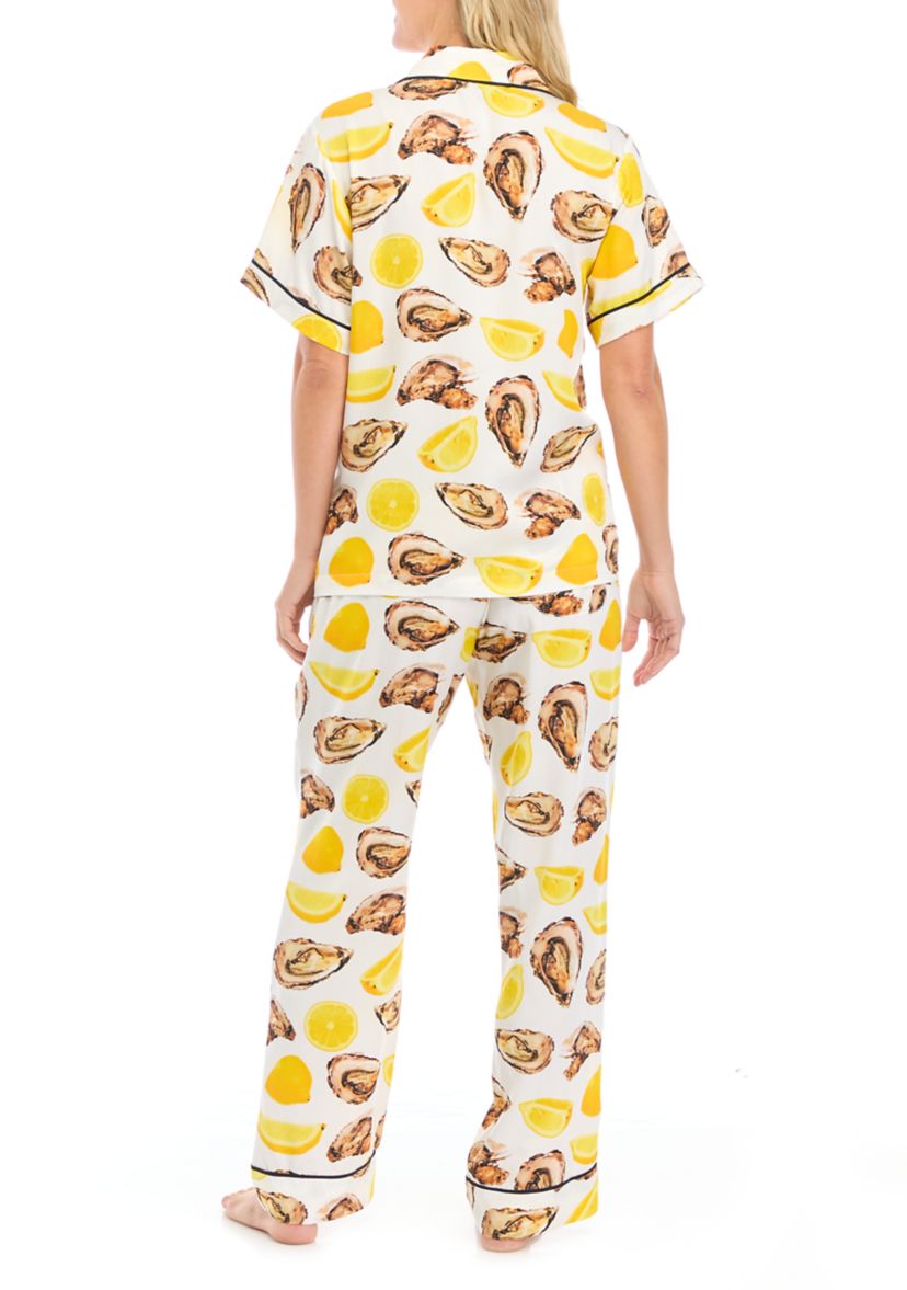 The World is Your Oyster Short Sleeve Pajama Set 