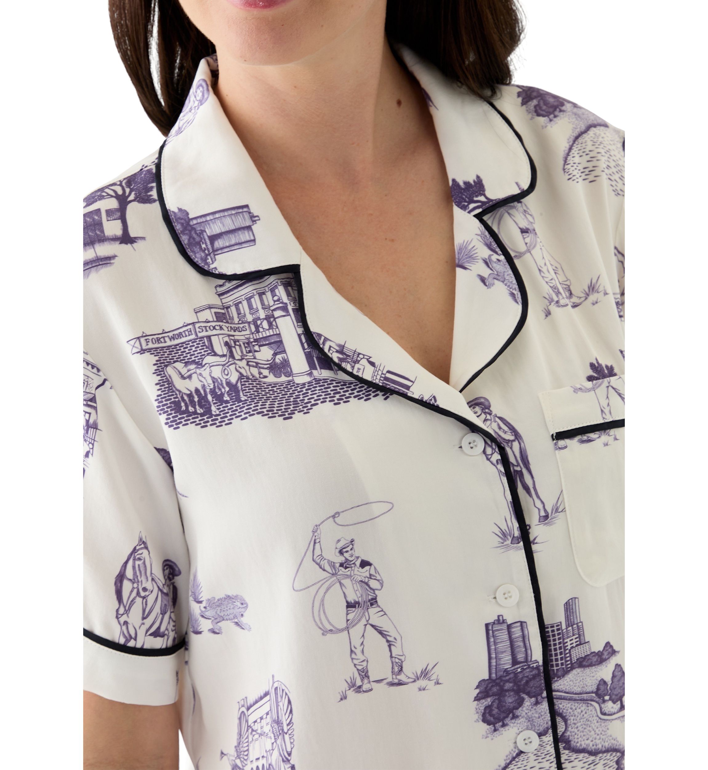 Fort Worth Toile Pajama  Set