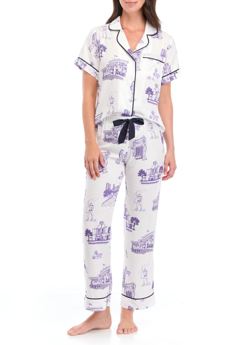 Fort Worth Toile 2 Piece Pajama Set 