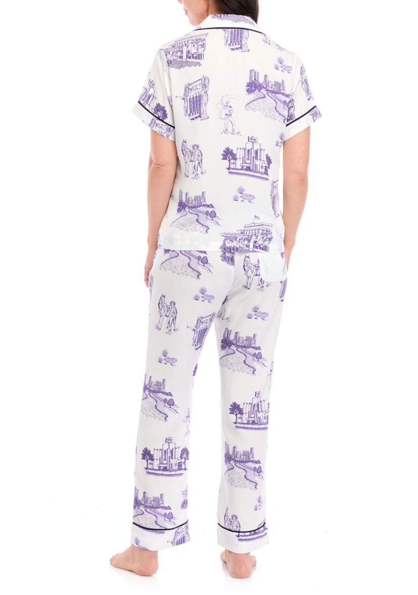 Fort Worth Toile 2 Piece Pajama Set 