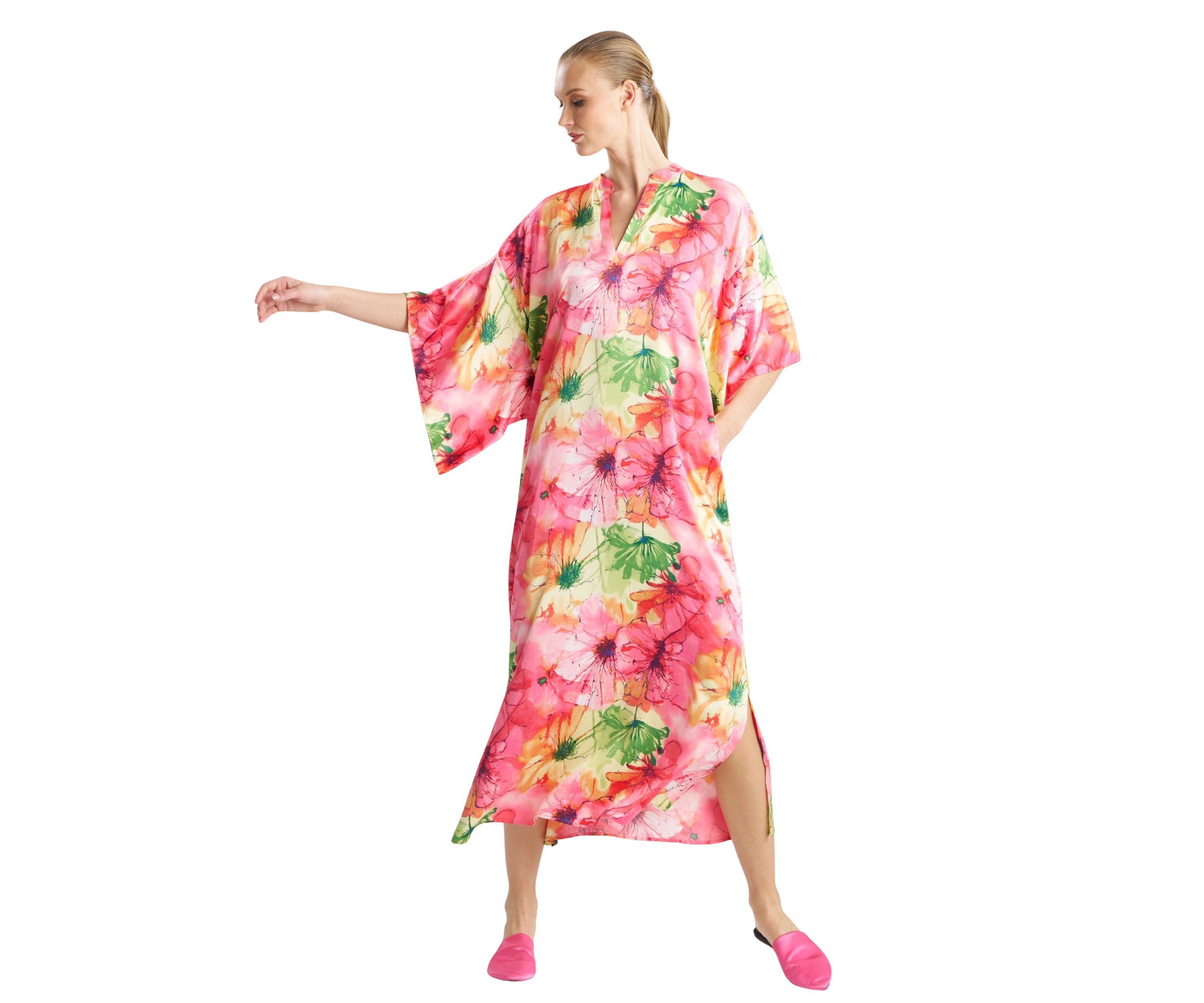 Womens Radiance Satin Caftan