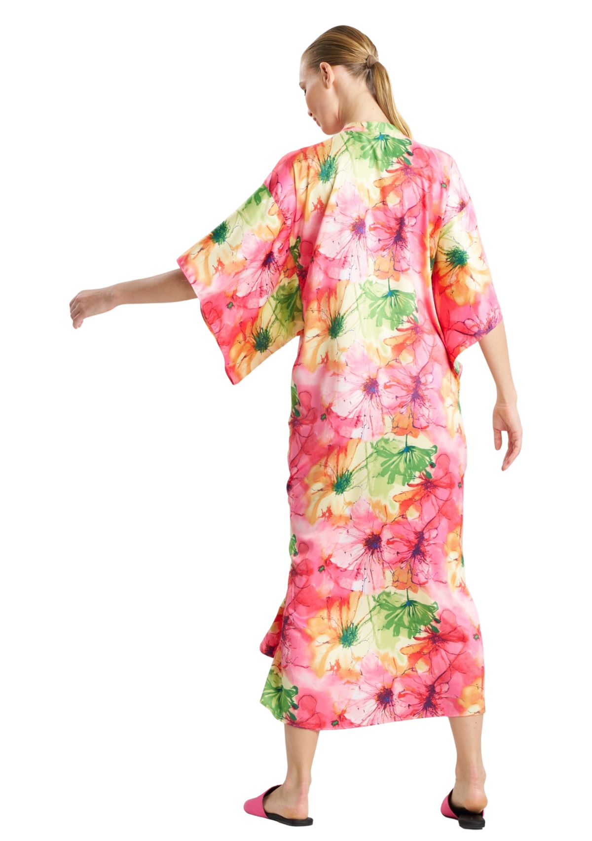 Womens Radiance Satin Caftan