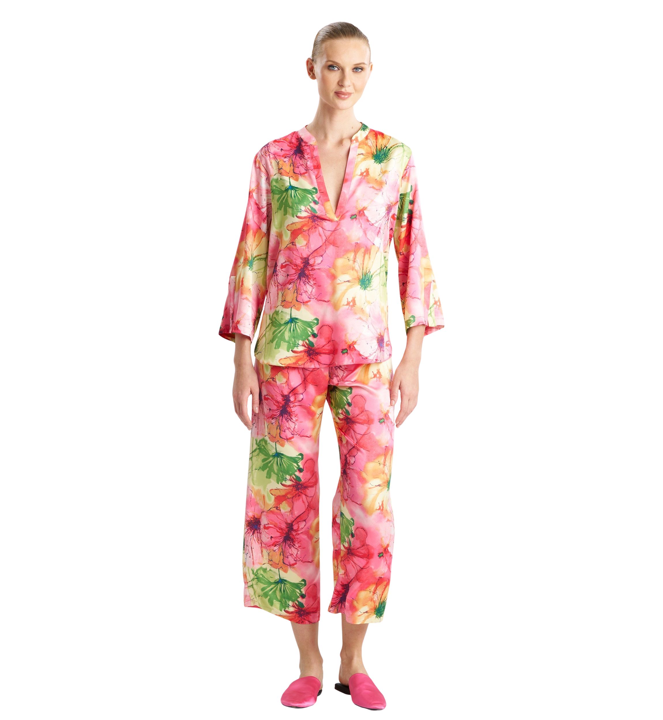 Womens Radiance Satin Pajama Set
