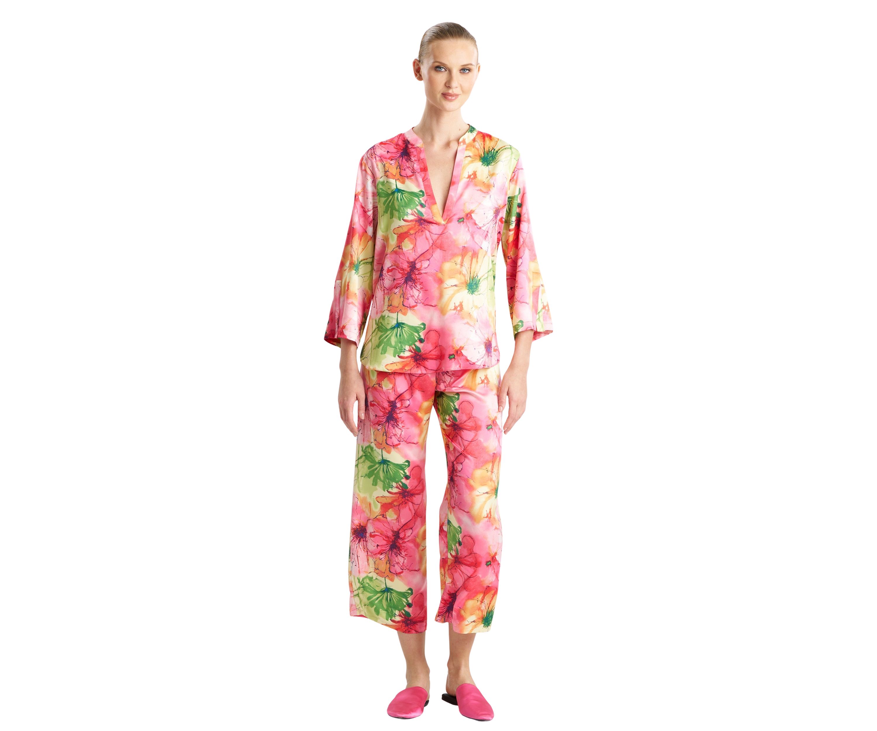 Womens Radiance Satin Pajama Set
