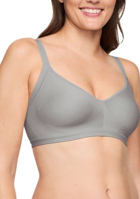 Warner's Women's Easy Does It® Underarm Smoothing with Seamless Stretch Wireless Lightly Lined Comfort Bra, Gray, 2XL