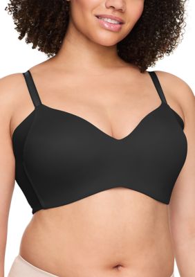 Warner's Women's No Side Effects® Underarm-Smoothing Wireless Bra, Black, 40 C