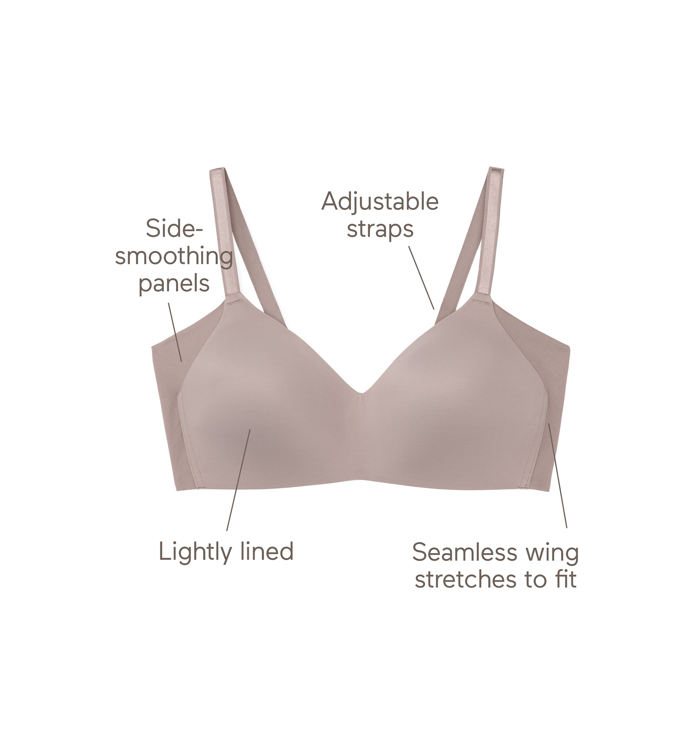 No Side Effects® Underarm-Smoothing Wireless Bra RM3061A