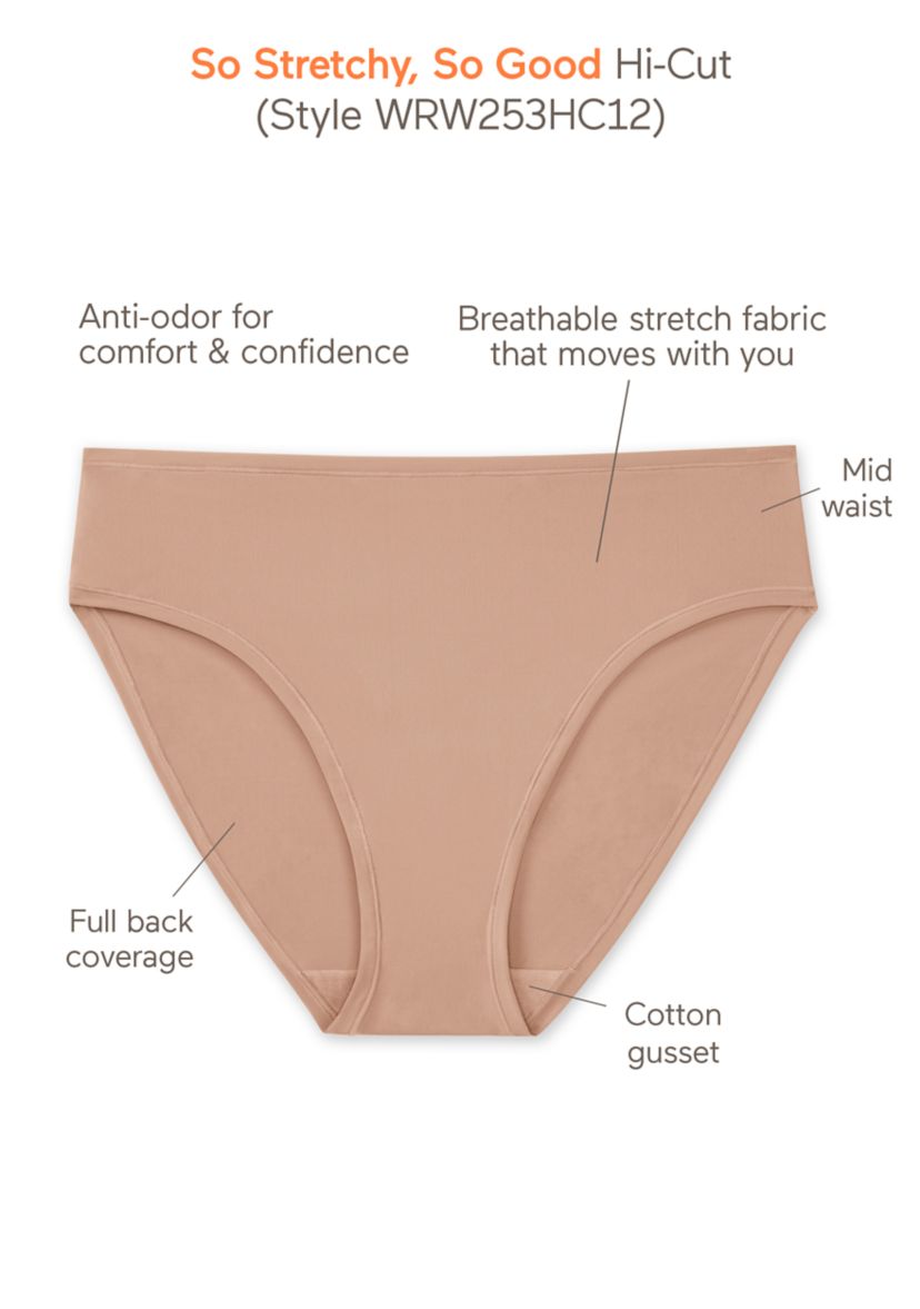 Womens So Stretchy So Good Hi-Cut Panty