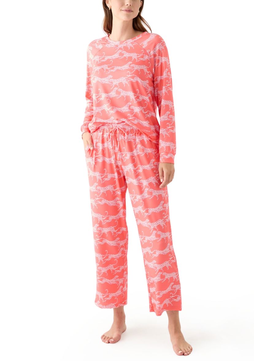 Womens Annie Long Sleeve Shirt and Pants Pajama Set