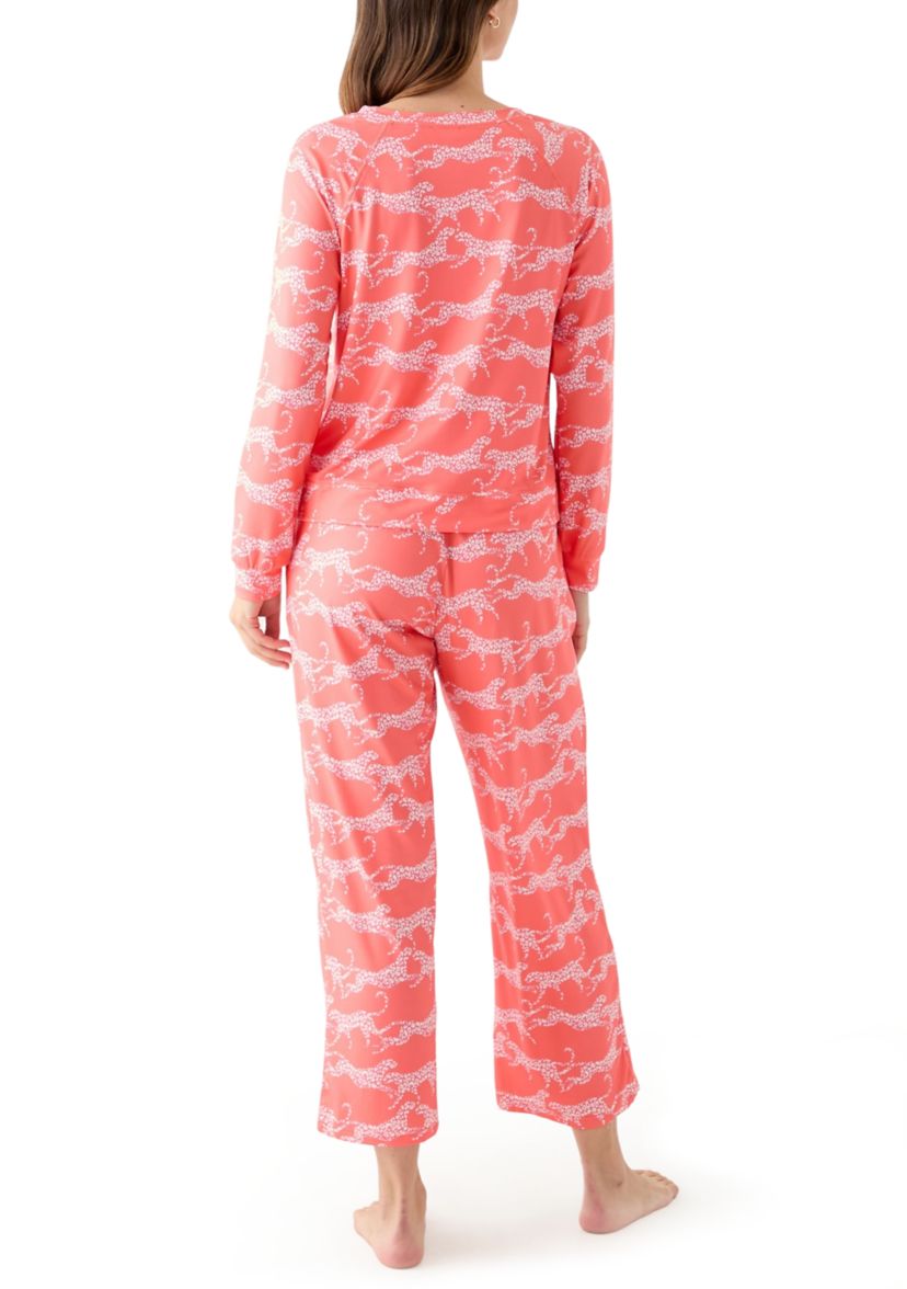 Womens Annie Long Sleeve Shirt and Pants Pajama Set