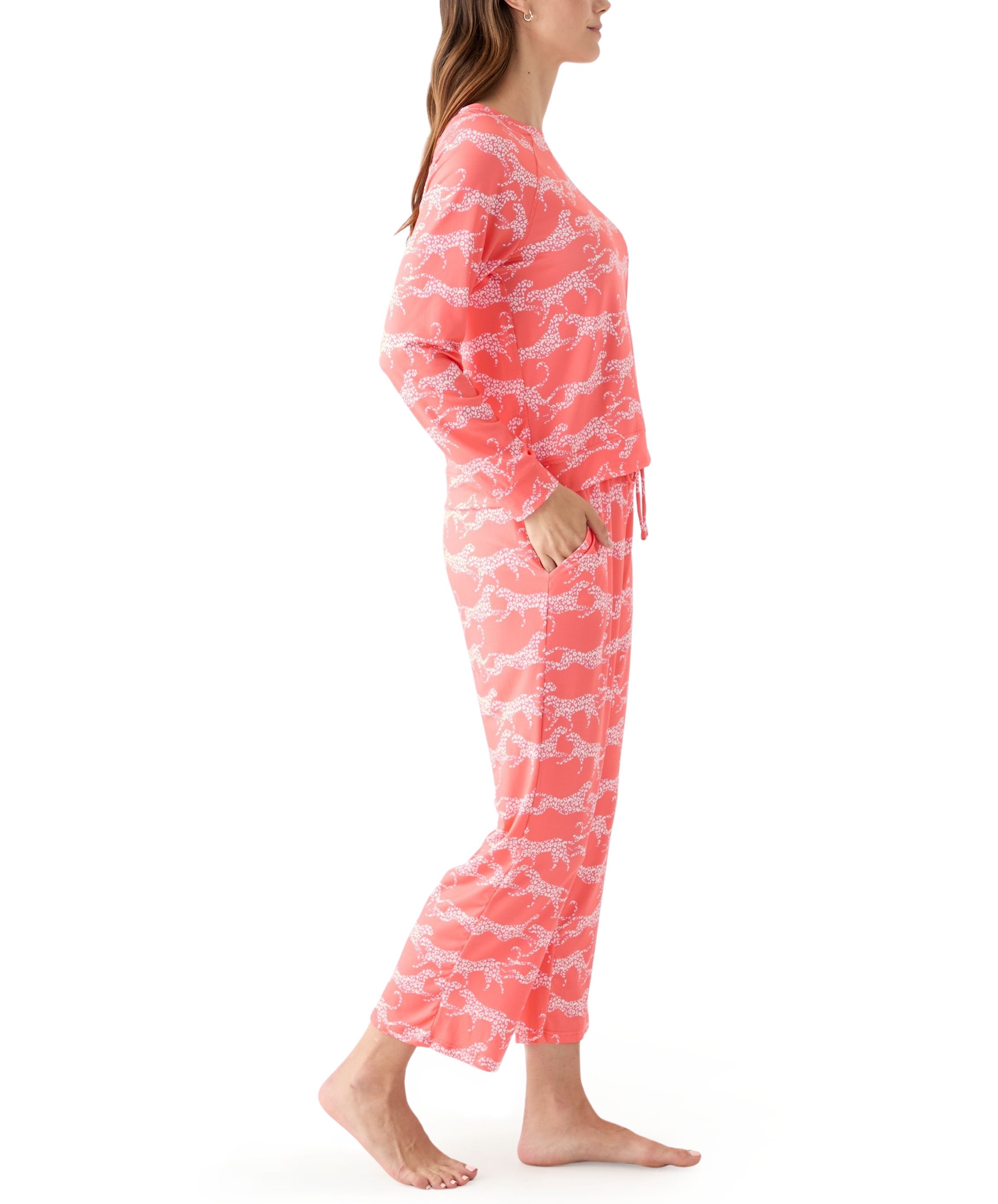 Womens Annie Long Sleeve Shirt and Pants Pajama Set