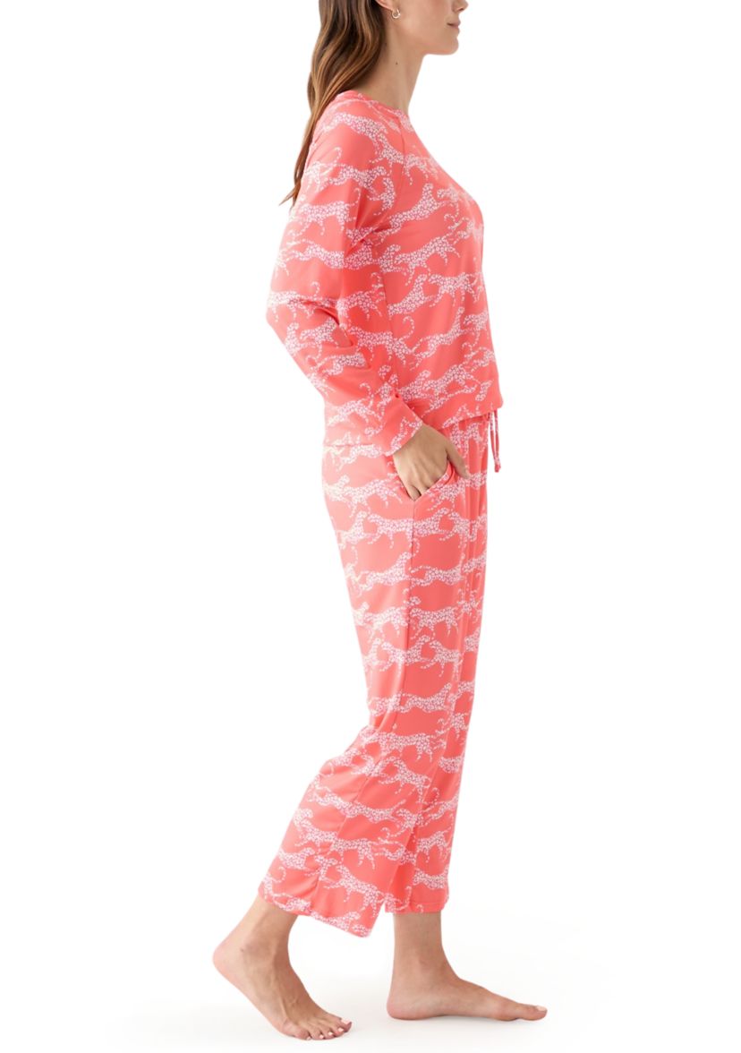 Womens Annie Long Sleeve Shirt and Pants Pajama Set