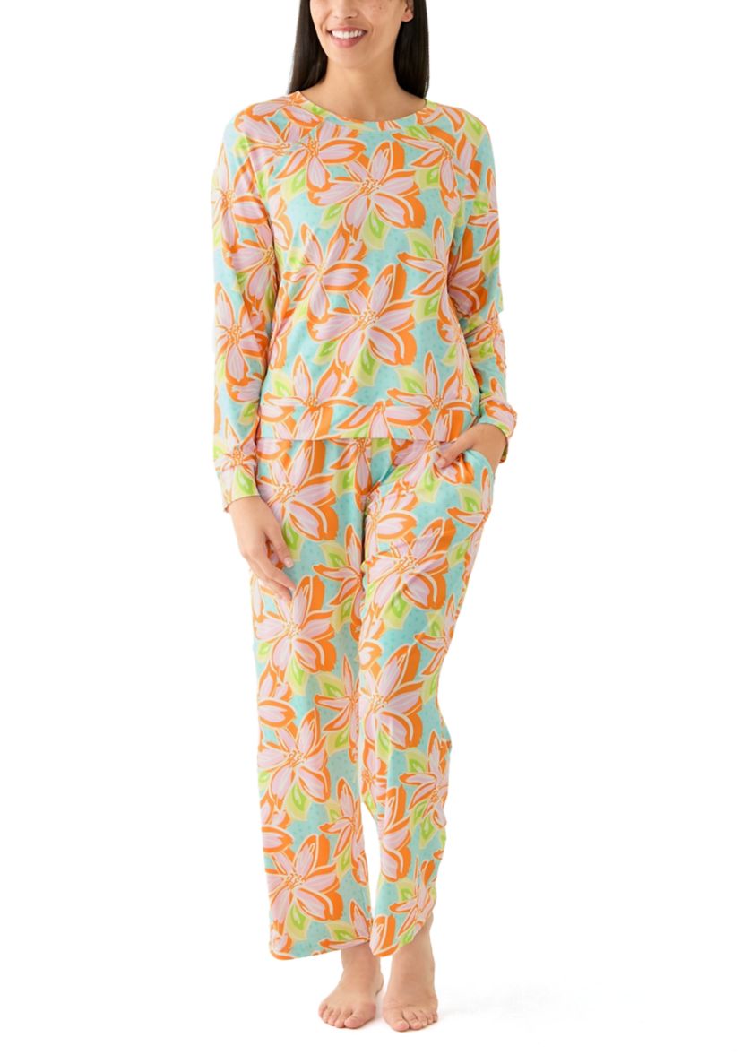 Annie Long Printed Pajama Set