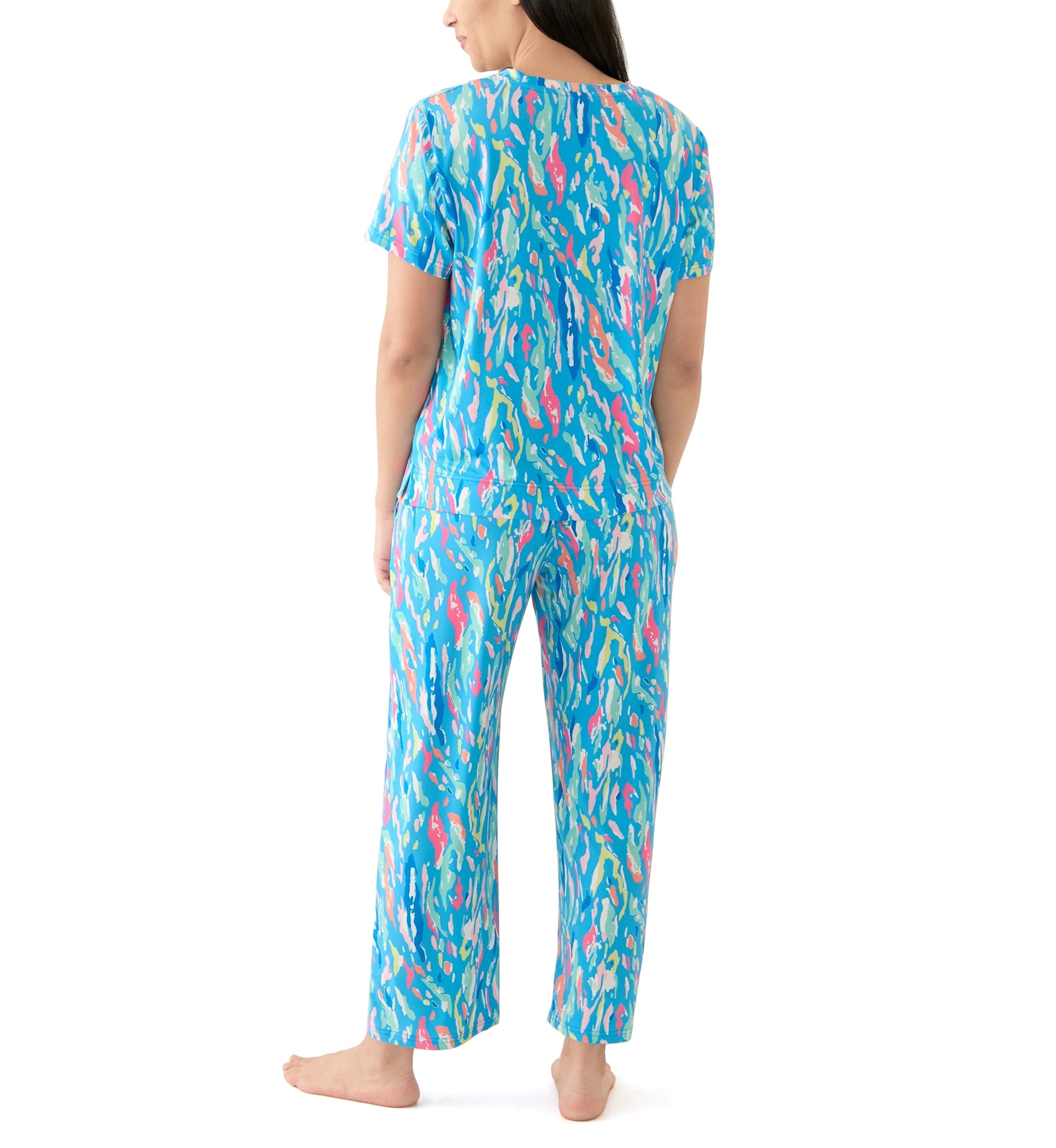 Alli Short Sleeve Shirt and Long Pants Pajama Set