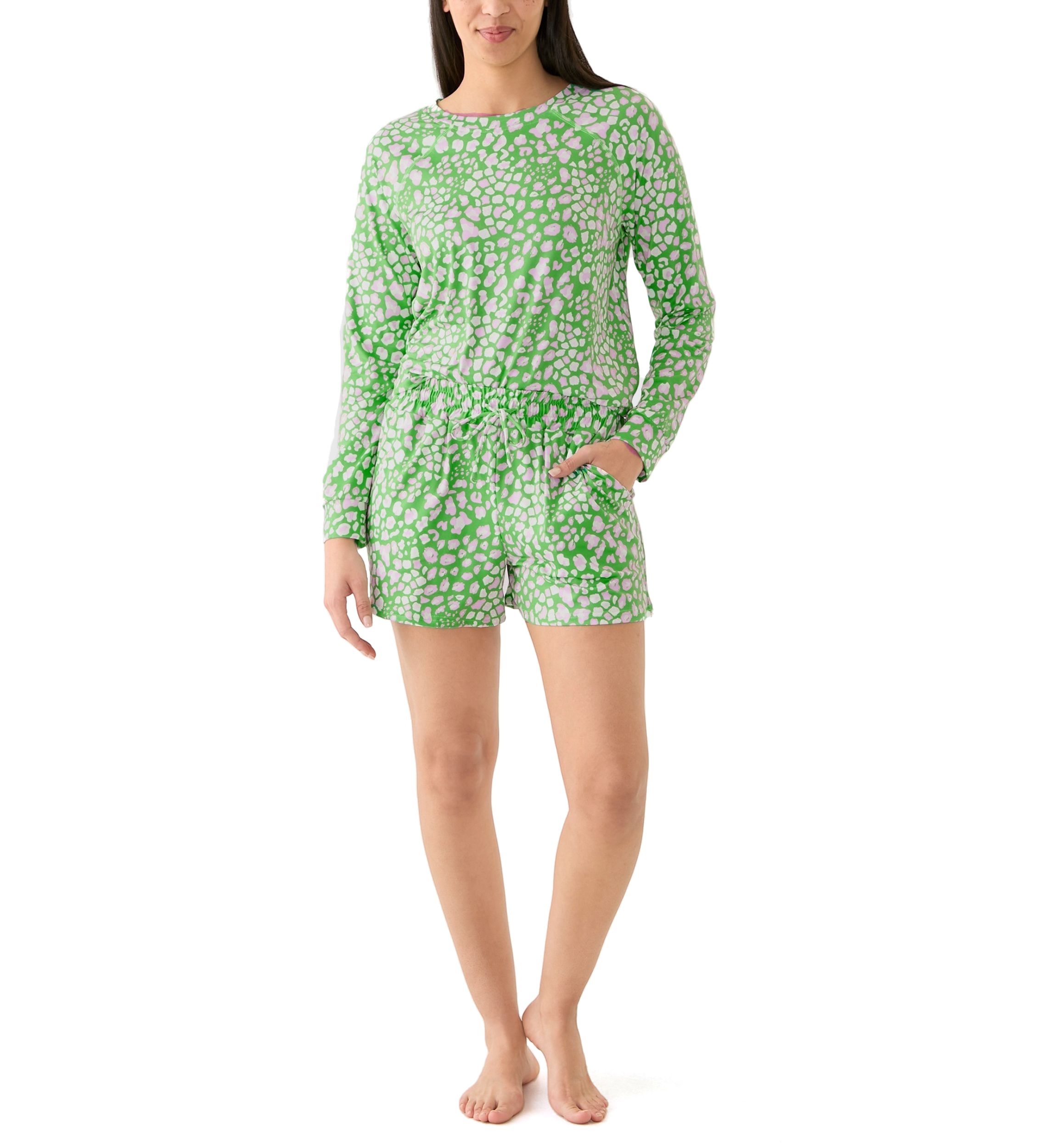 Annie Short Printed Pajama Set