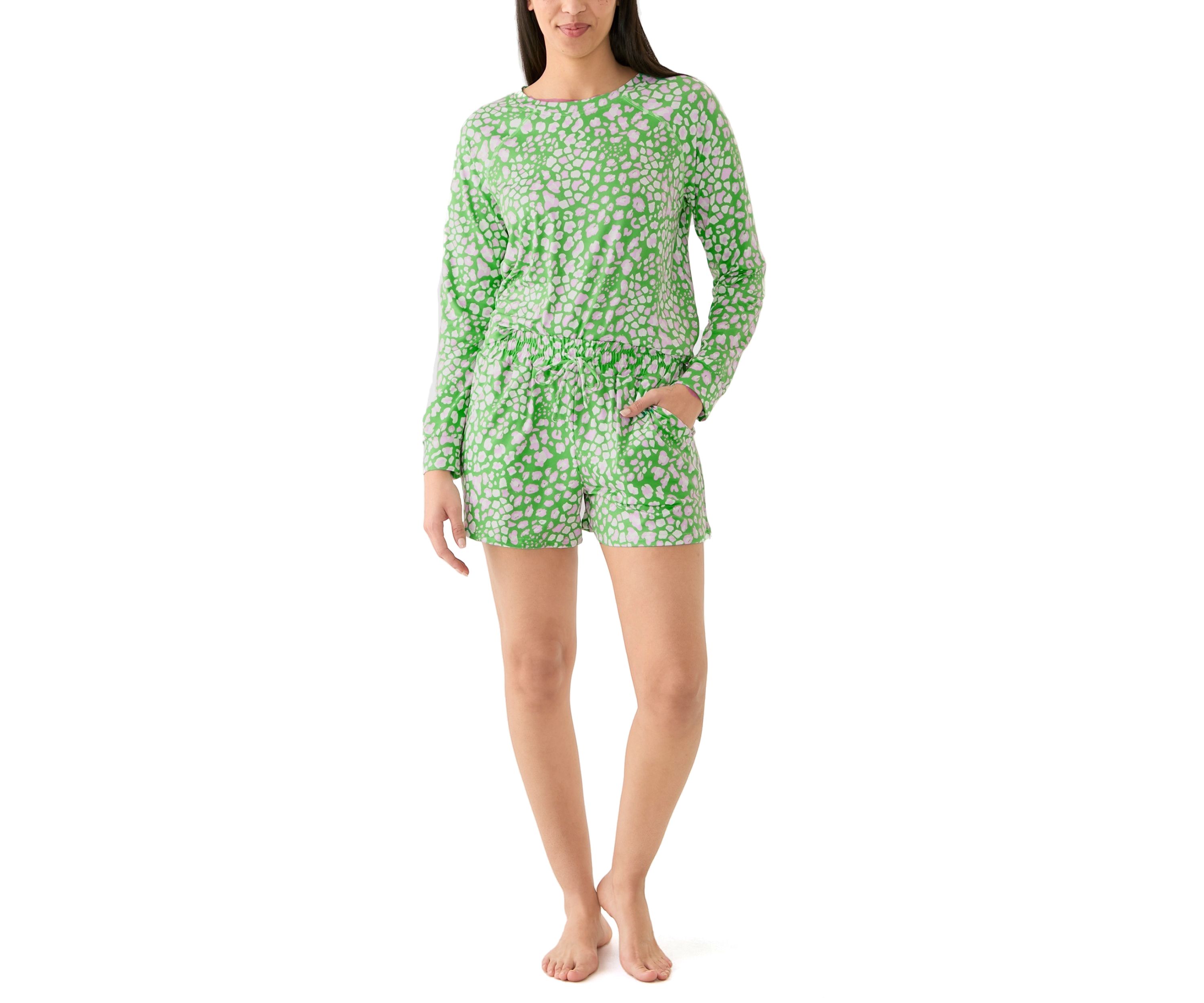 Annie Short Printed Pajama Set