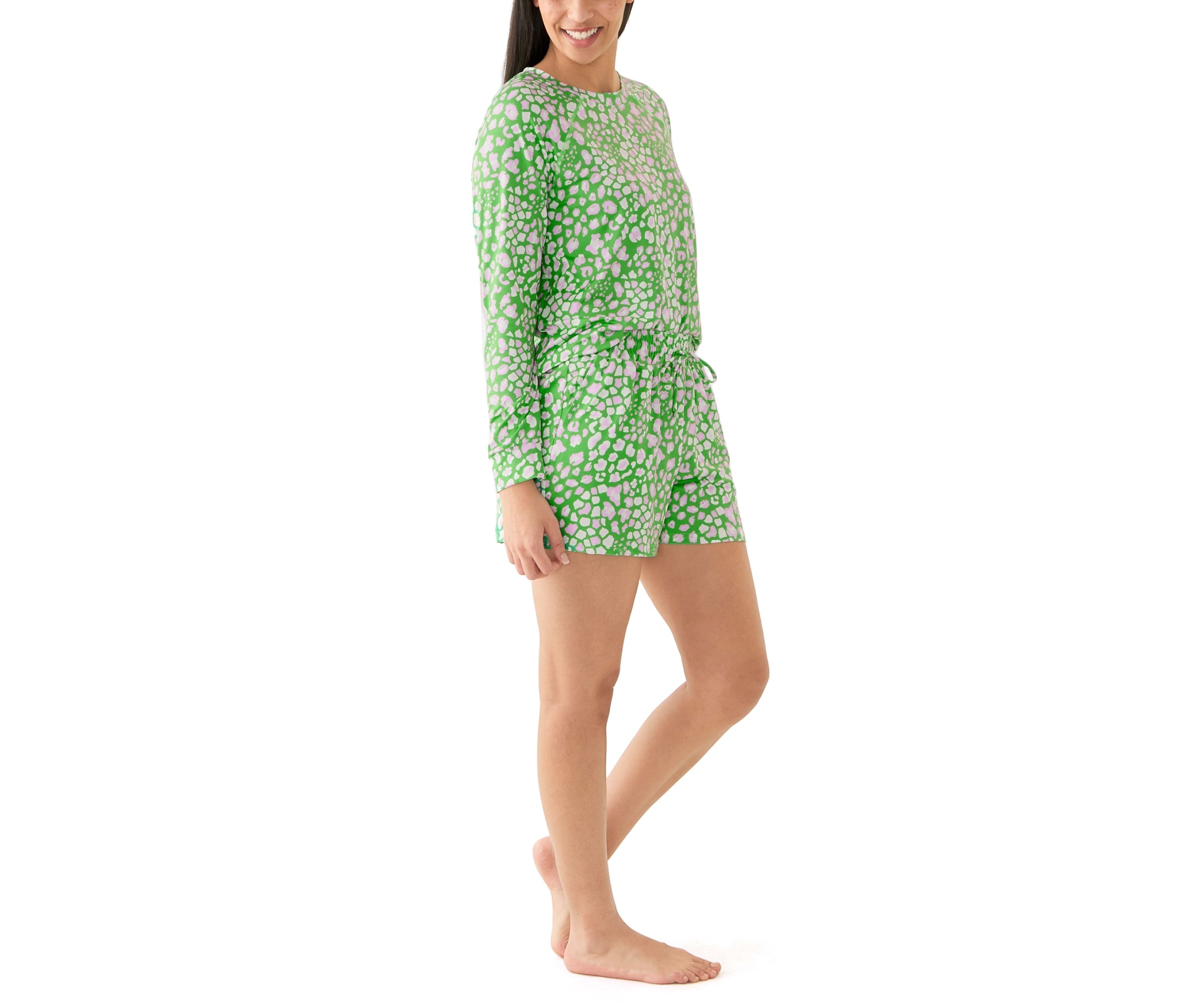 Annie Short Printed Pajama Set