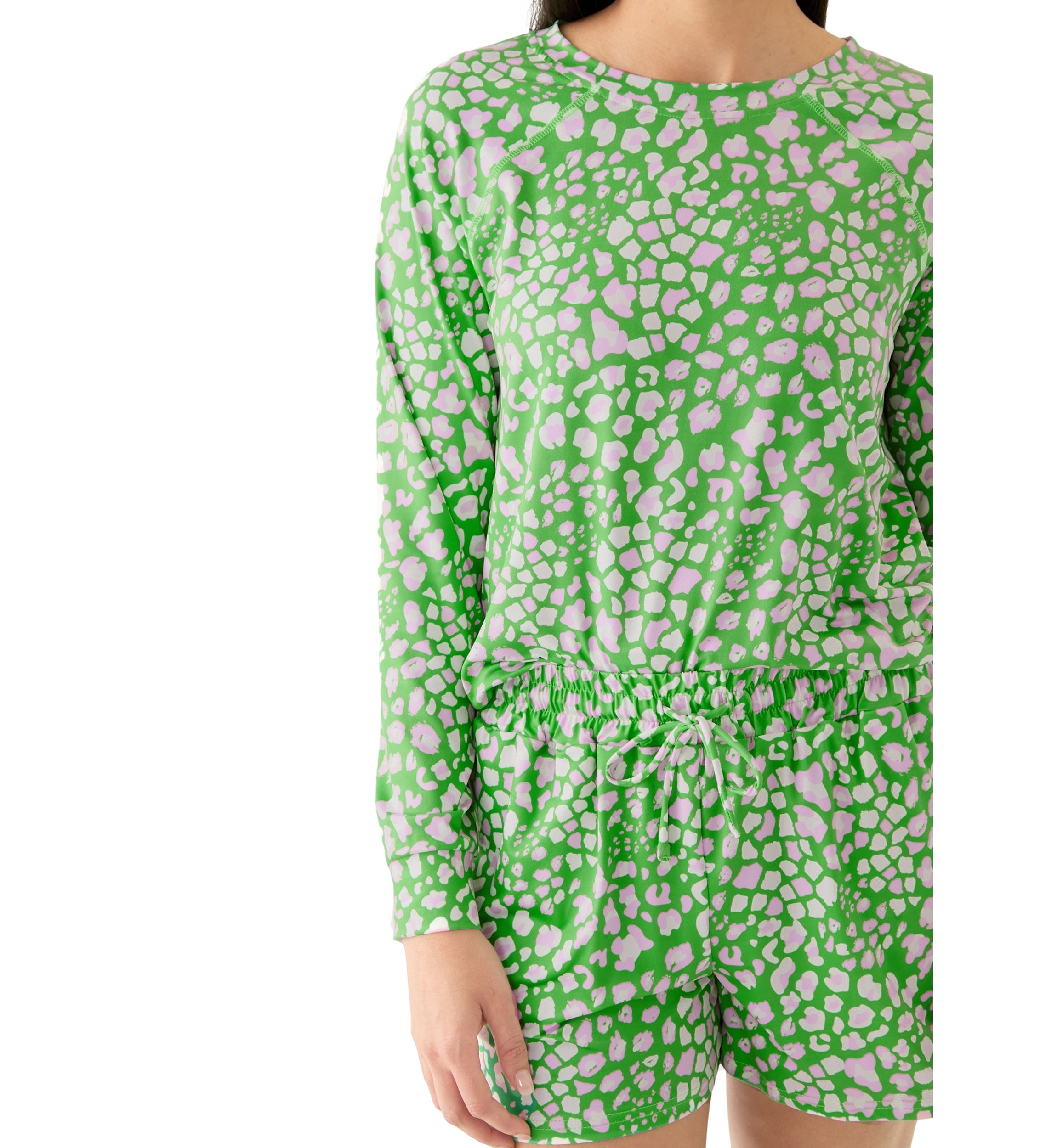 Annie Short Printed Pajama Set