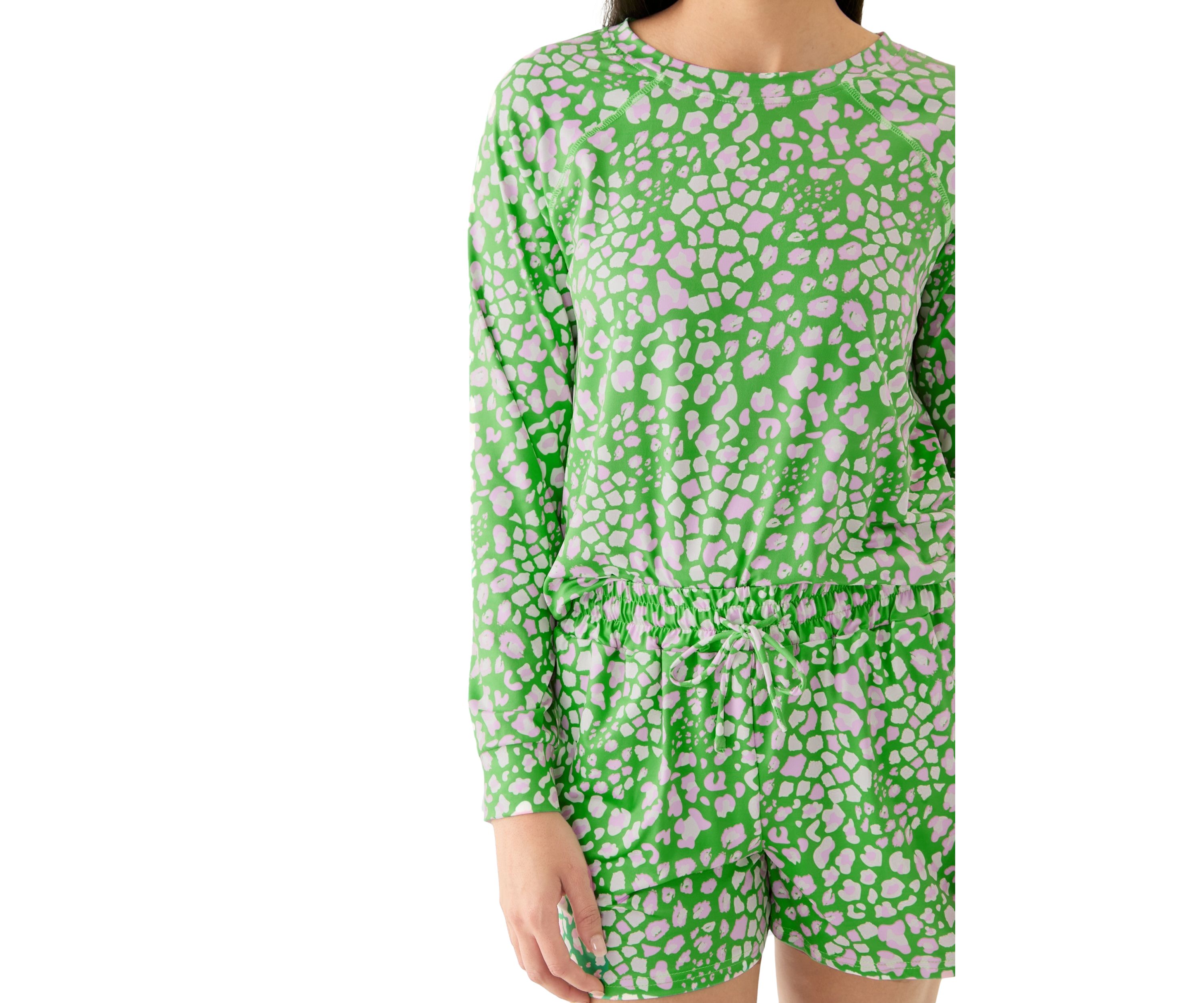 Annie Short Printed Pajama Set