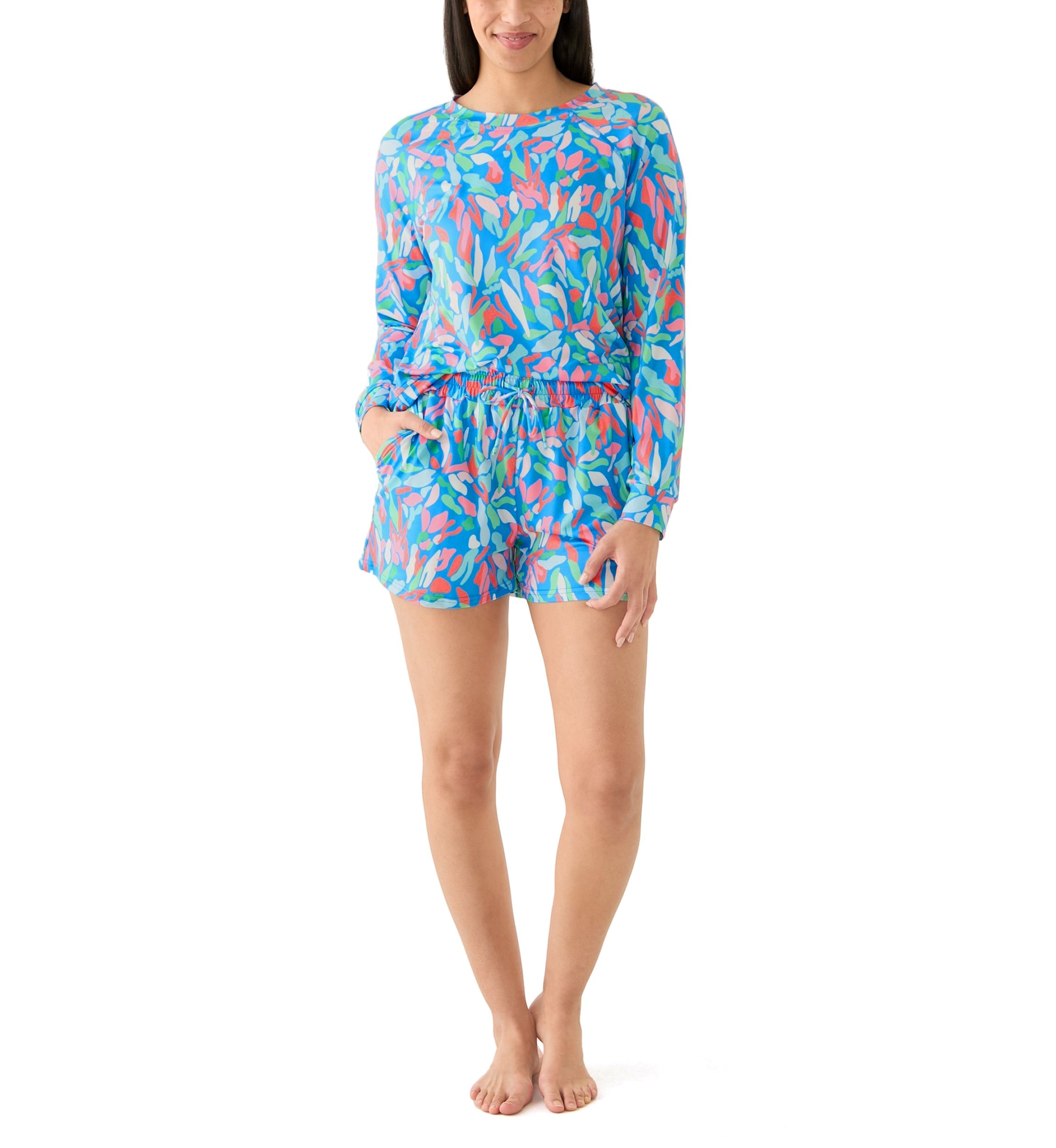 Annie Short Printed Pajama Set
