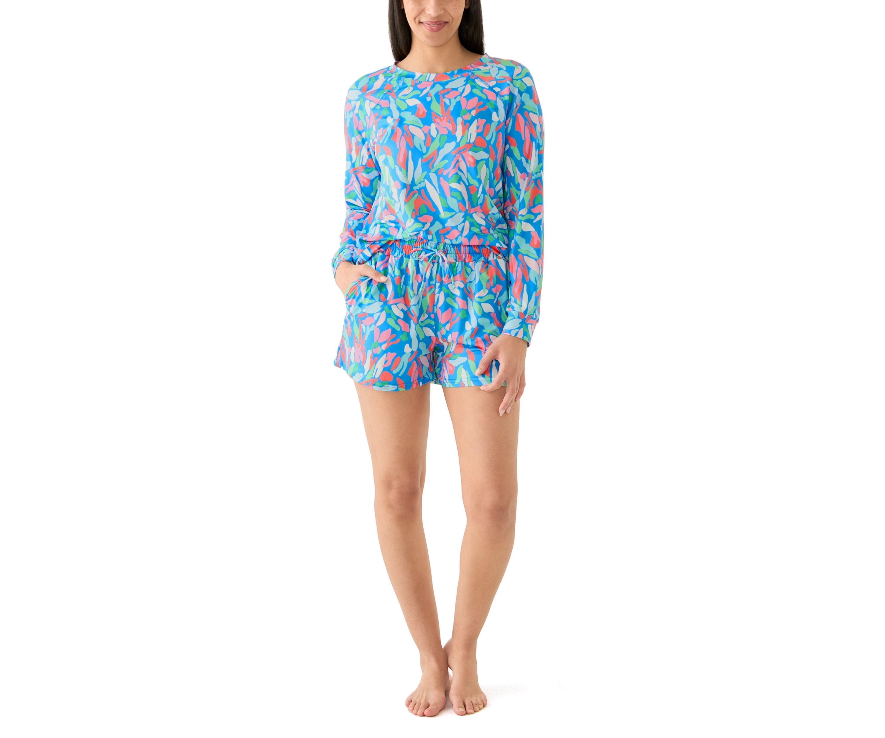 Annie Short Printed Pajama Set