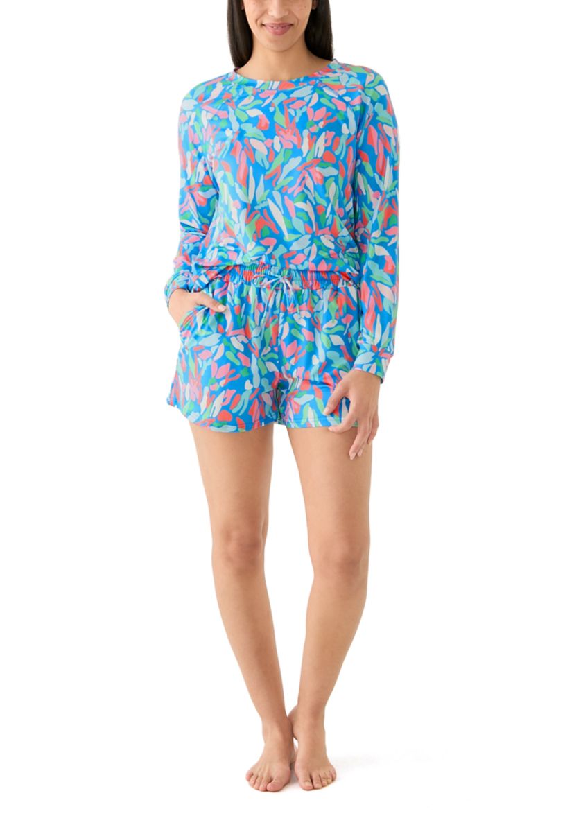 Annie Short Printed Pajama Set