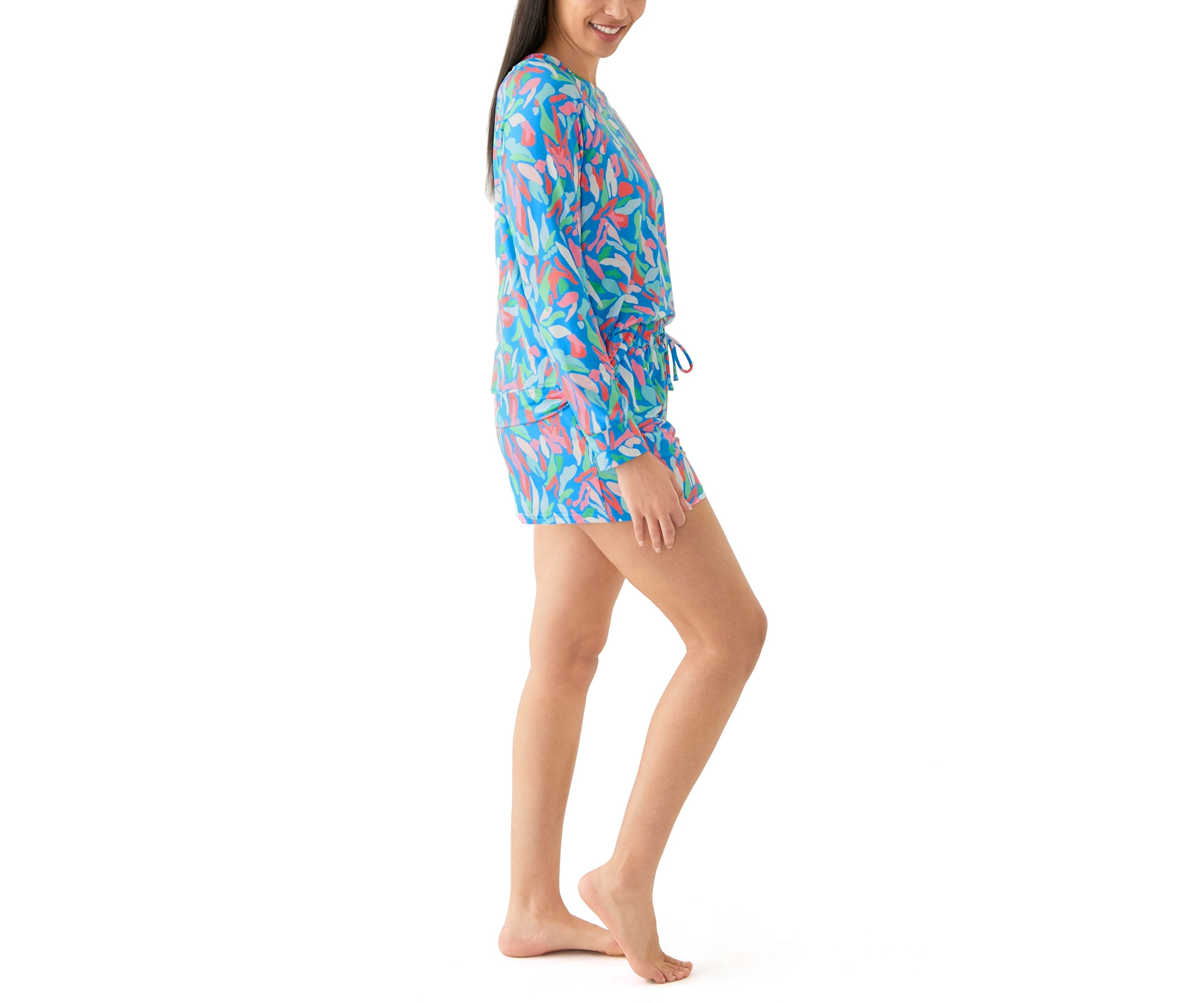 Annie Short Printed Pajama Set
