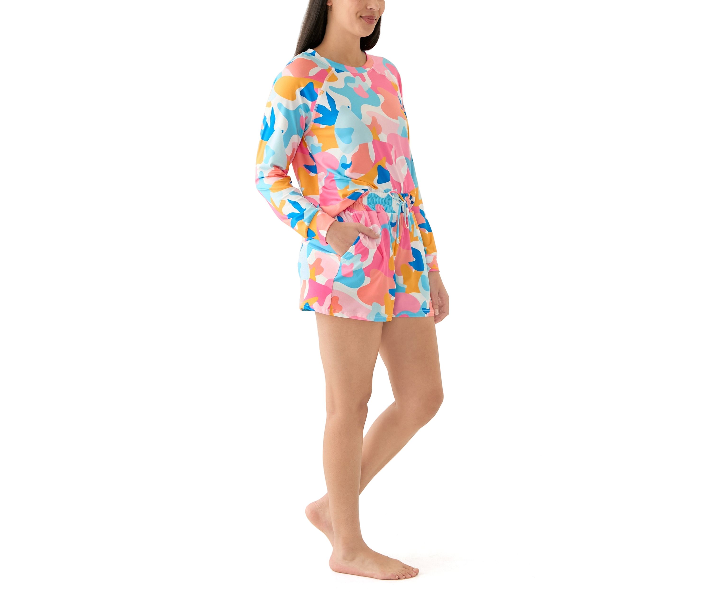 Annie Long Sleeve Short Pajama Set