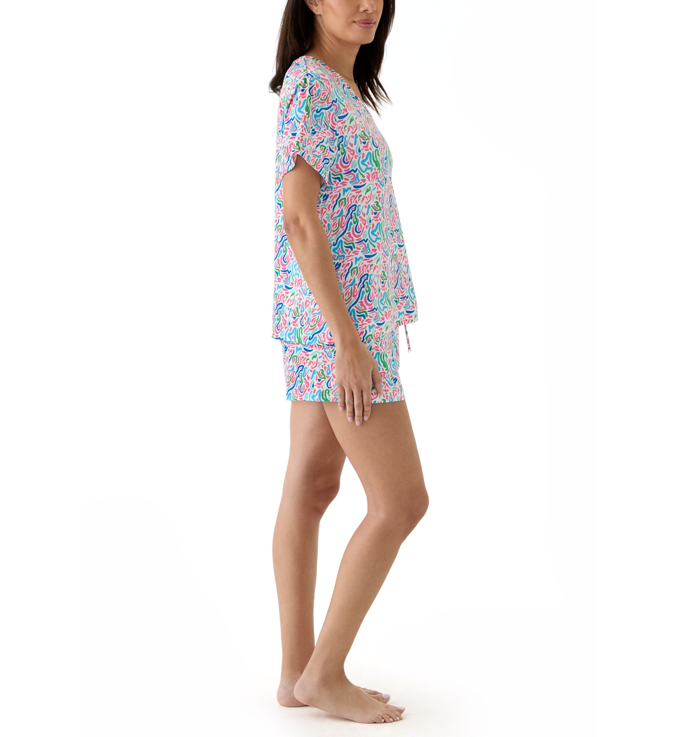 Alli Short Printed Pajama Set