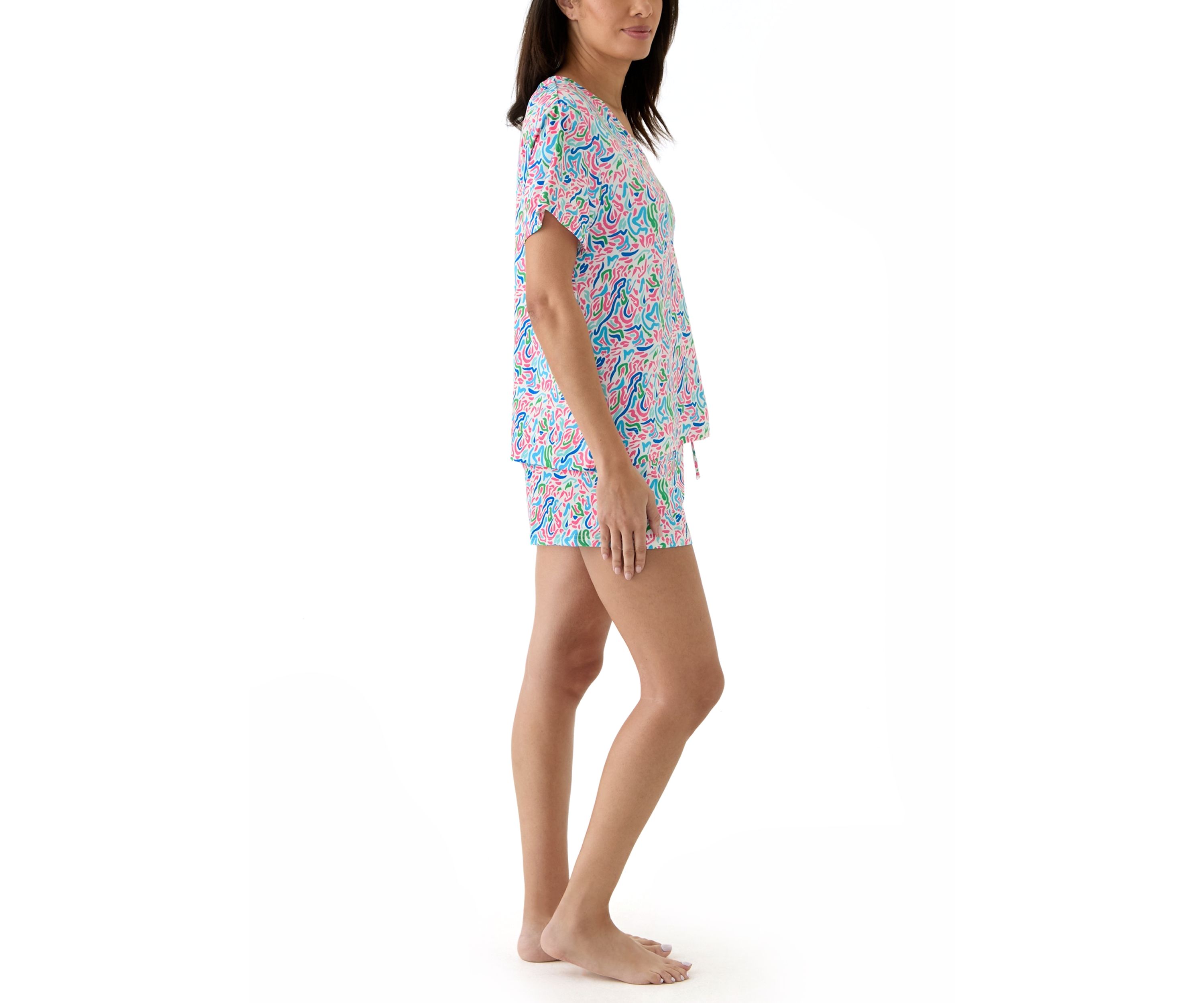 Alli Short Printed Pajama Set
