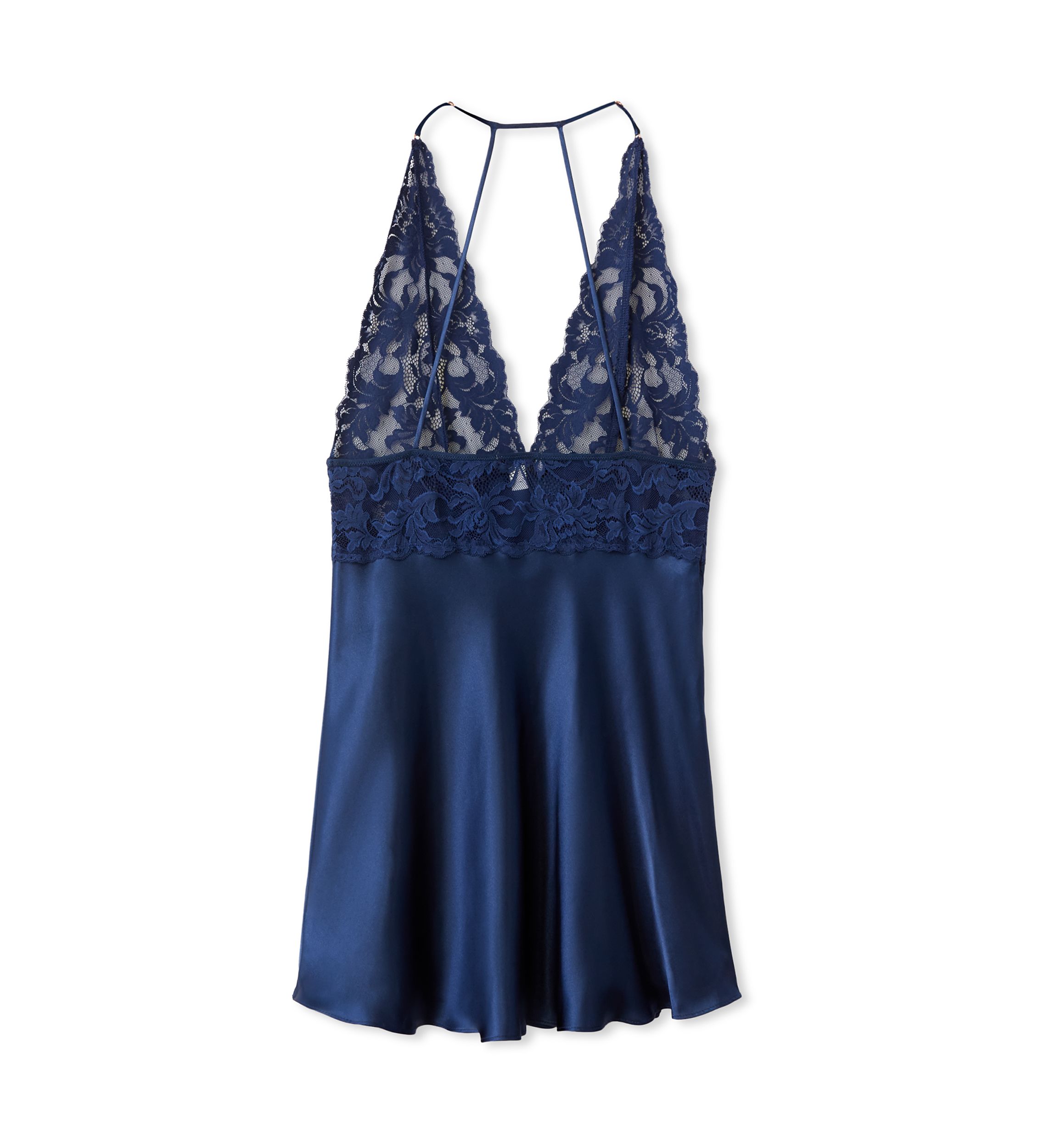 chinese dress ladies GINIA Lace Silk Chemise in Creme