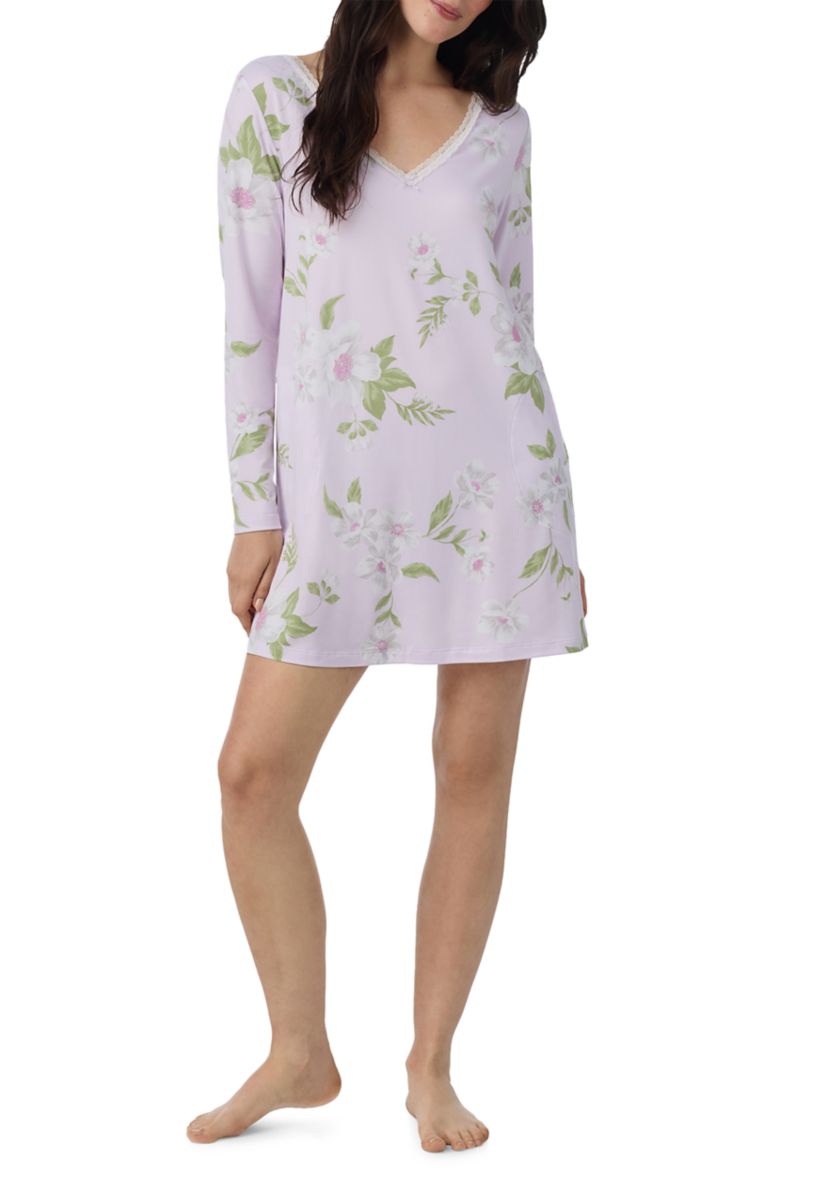 long sleeve night dress for women Pima Nightgown in Hydrangea | Women's | Soft Pajama/Sleepwear | Pima Cotton | XL adding a touch of edge and goddess vibe. Dagsmejan Women's Balance Night Dress,