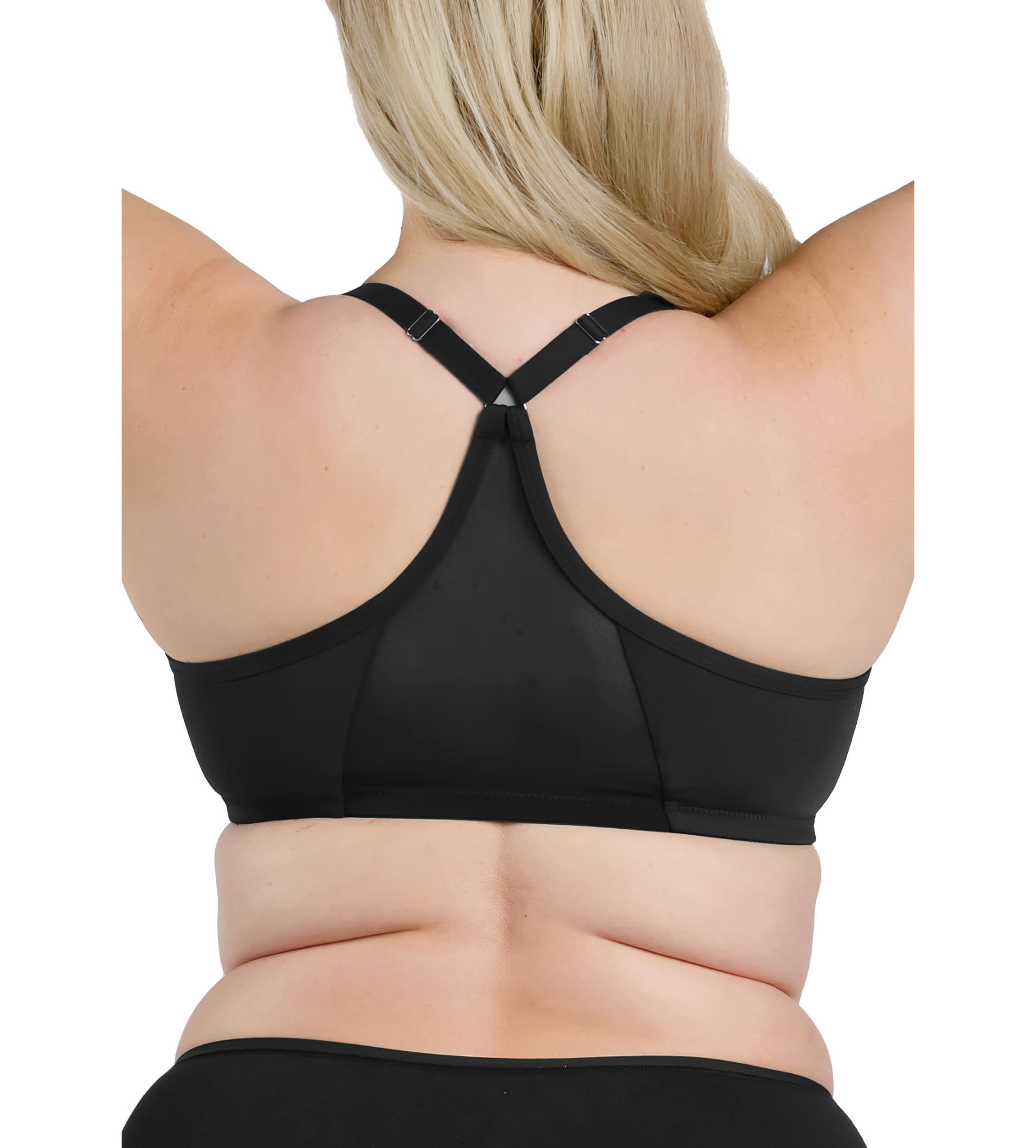 The Luna Front-Closure Racerback Power Mesh Bra