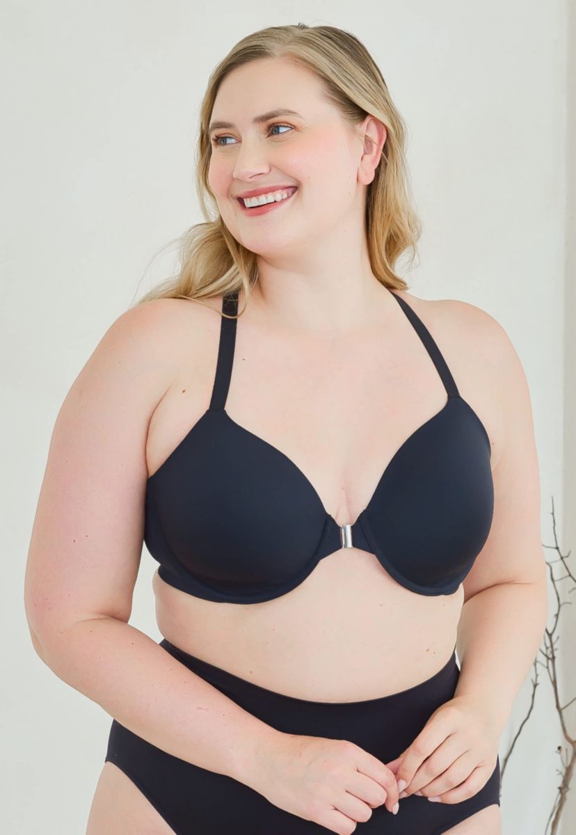The Luna Front-Closure Racerback Power Mesh Bra