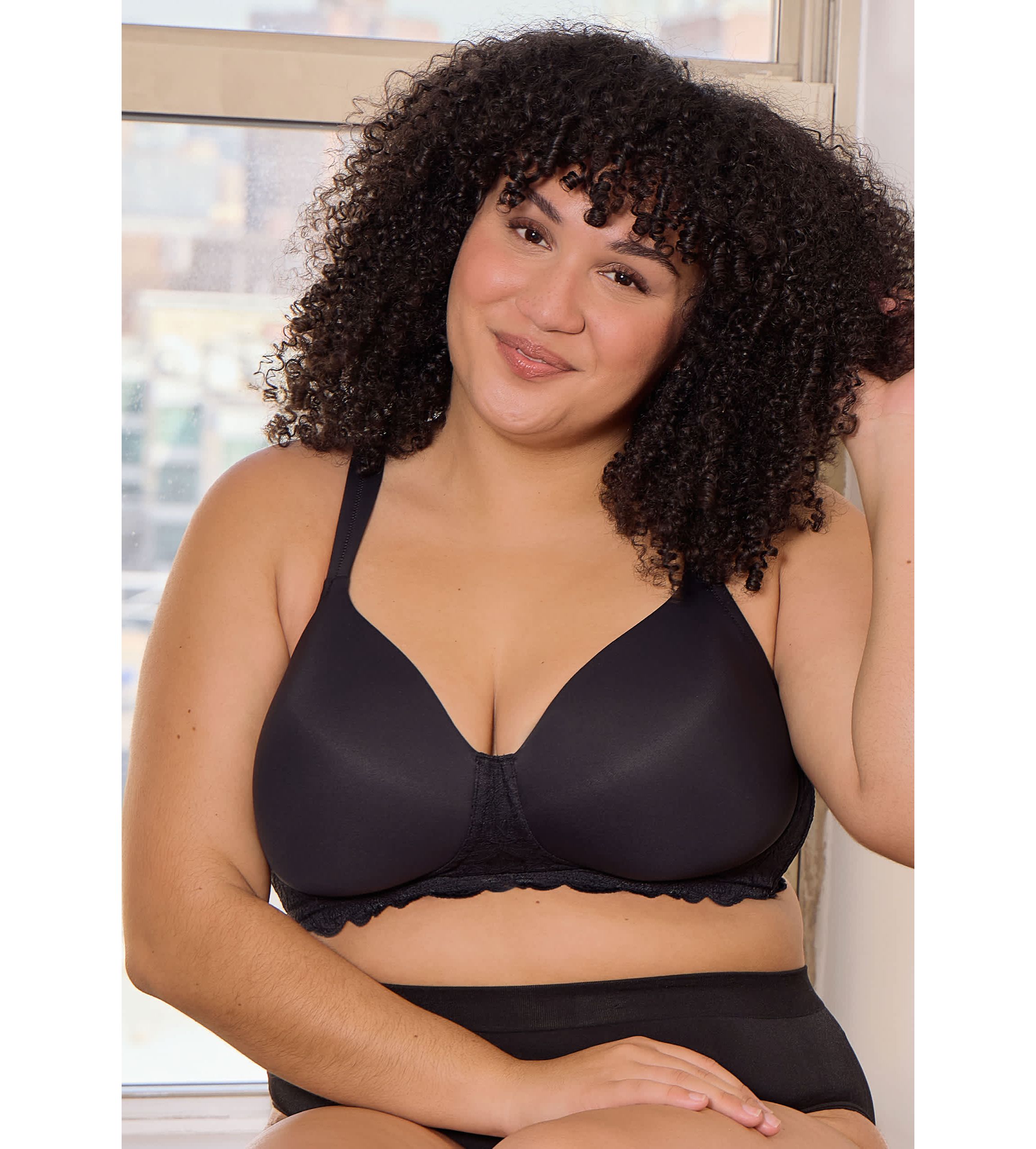 The Zoey Lace Band Molded Wireless T-Shirt Bra