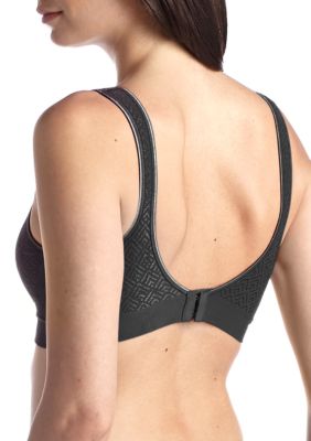 Sksloeg Women's Bras Full Coverage Back Closure Bra Wire Free Back