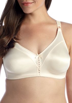 Bali Women's Double Support Lace Wirefree Bra White at  Women's  Clothing store