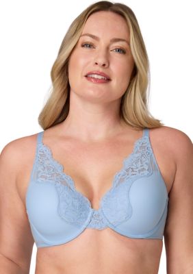 Bali Women's One Smooth U® Comfort Stretch Lace Under Wire Bra, Blue, 38 DD