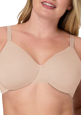Bali Women's Cotton Collection Underwire T-Shirt Bra, Beige, 42 D