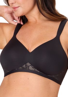 Bali Women's Coolest Smoothing Wire-Free Bra, Black, 42 DD