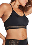 Comfort Revolution® Comfy Glam™ Longline Wirefree Bralette with Lace